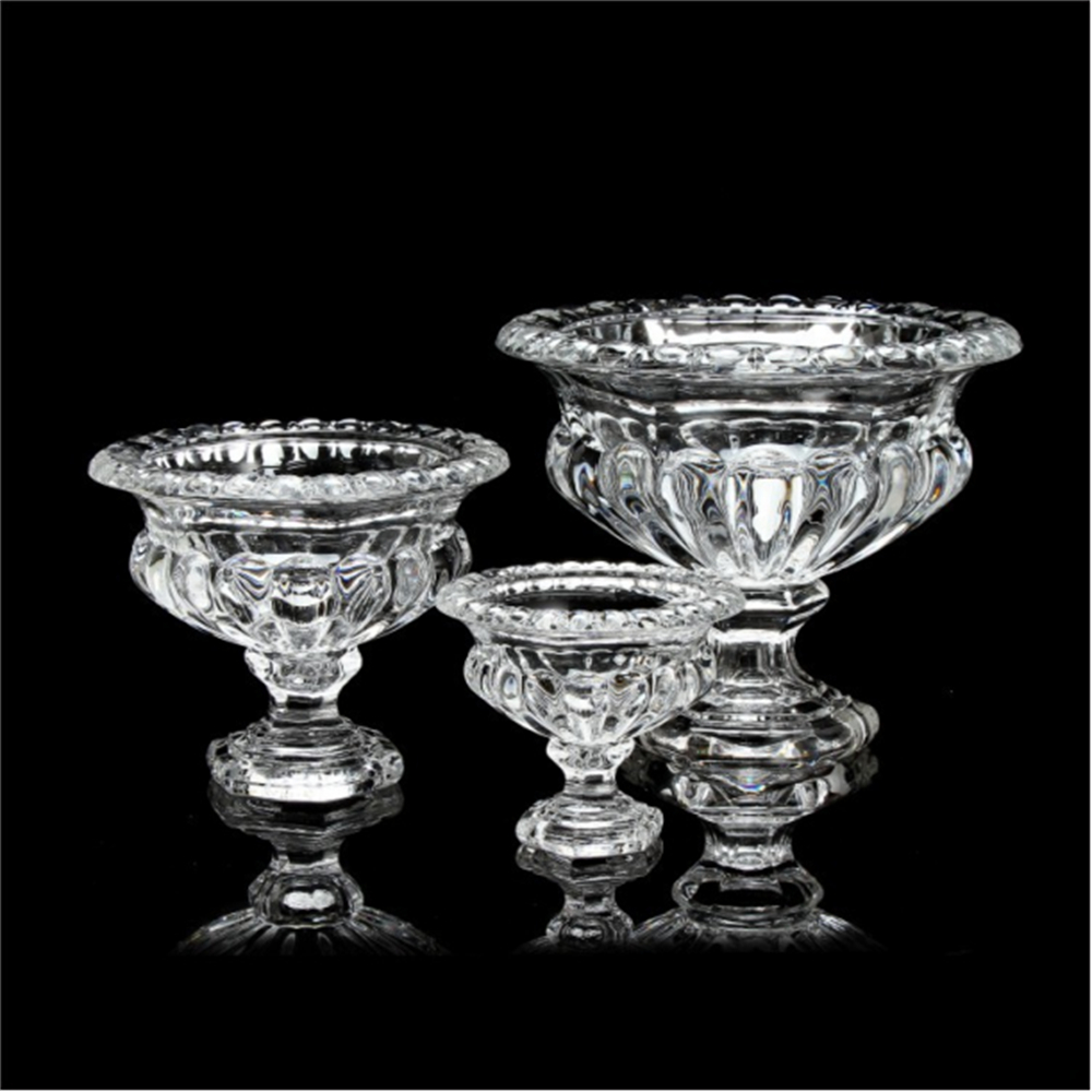Creative and simple Nordic water-cultivated flower arrangement glass vase, transparent glass living room decoration piece bowl, crystal glass vase Application Scenario