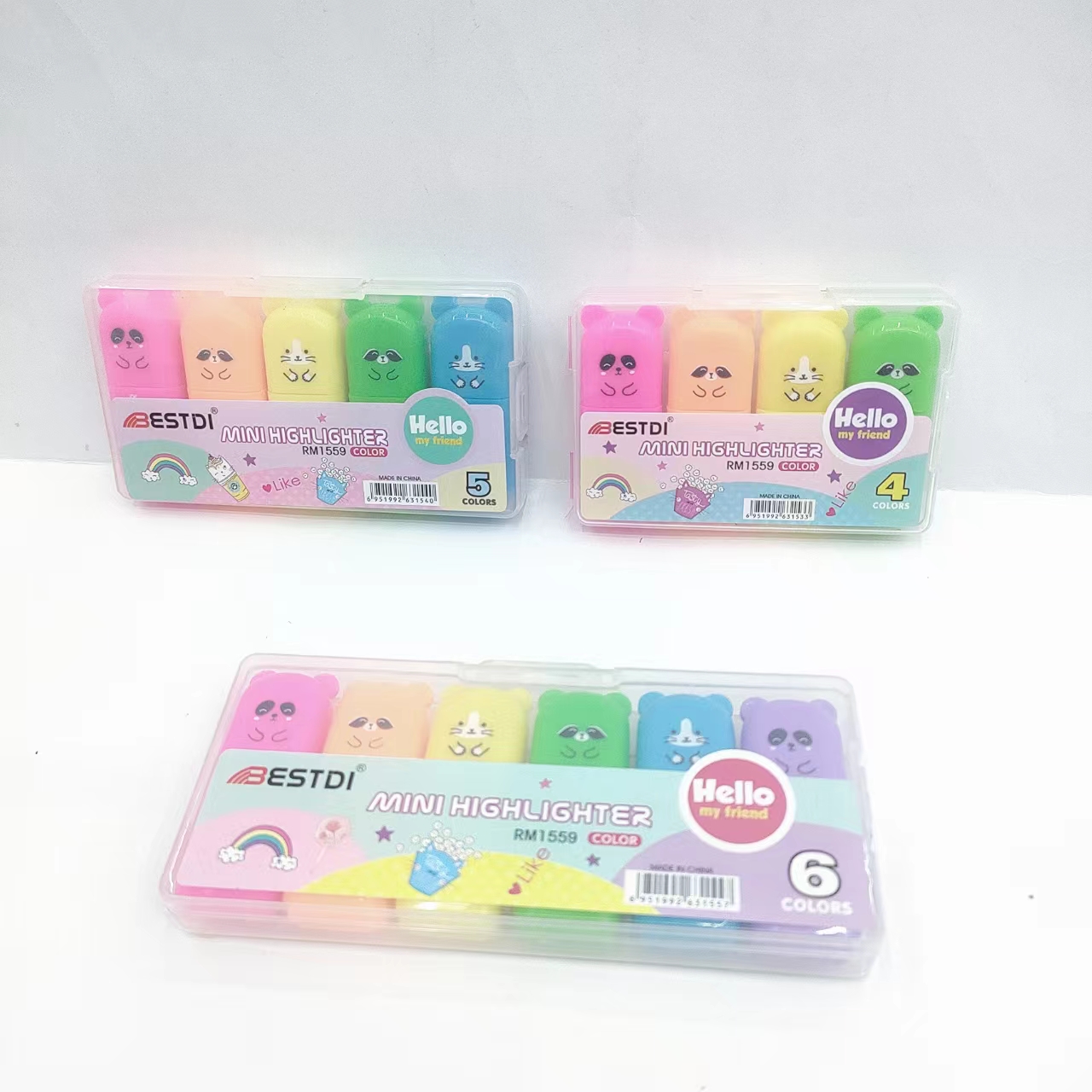Mini highlighter, student key point marking pen, large-capacity drawing notebook pen