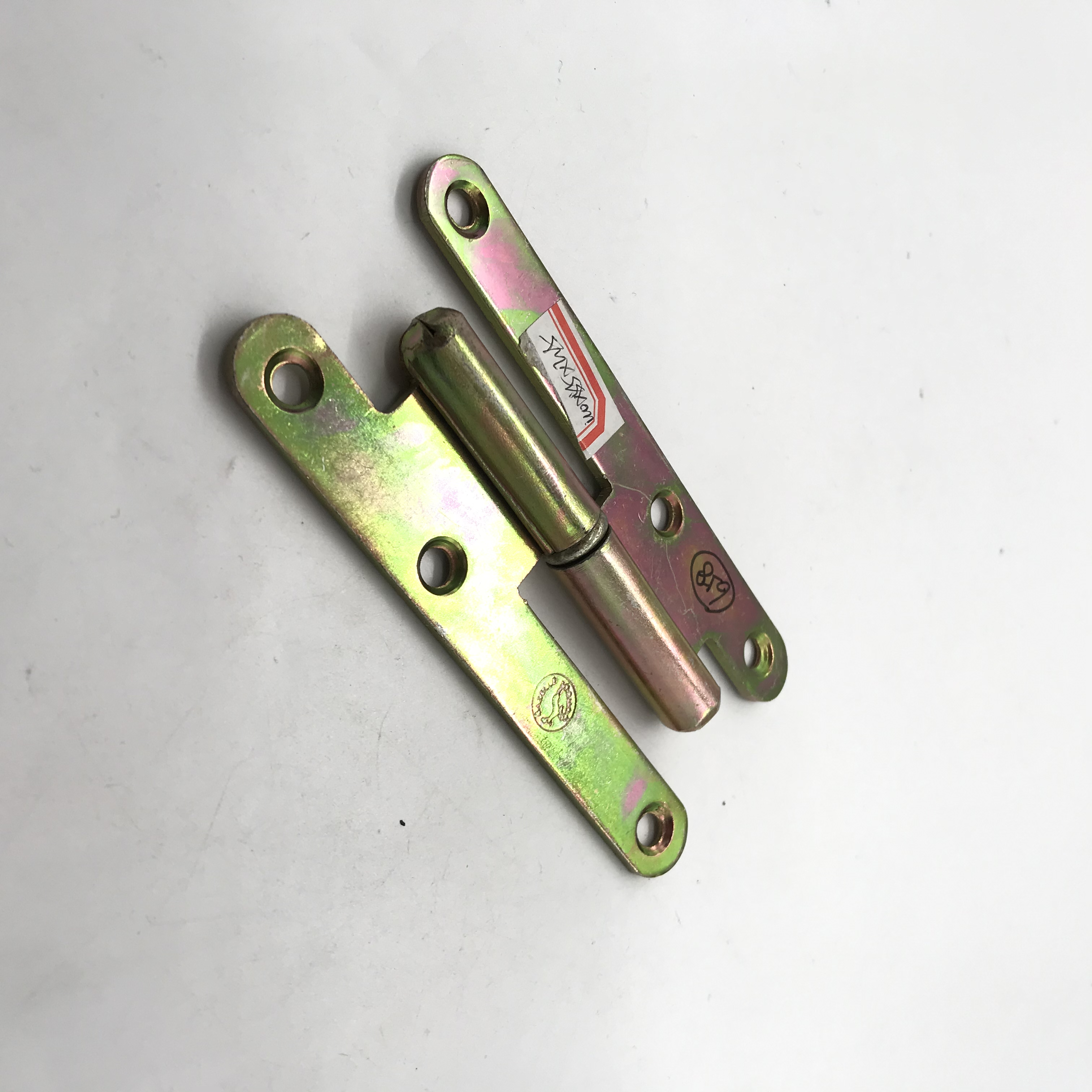Shuzan, a well-known brand, offers 4-inch stainless steel H-shaped detachable hinges, silent bearings, foreign trade supply, fireproof door hinges, color zinc color hardware, and daily-use hardware details Picture