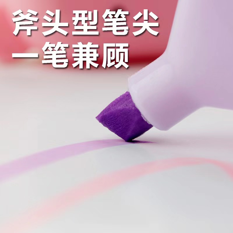 Mini highlighter, student key point marking pen, large-capacity drawing notebook pen Application Scenario