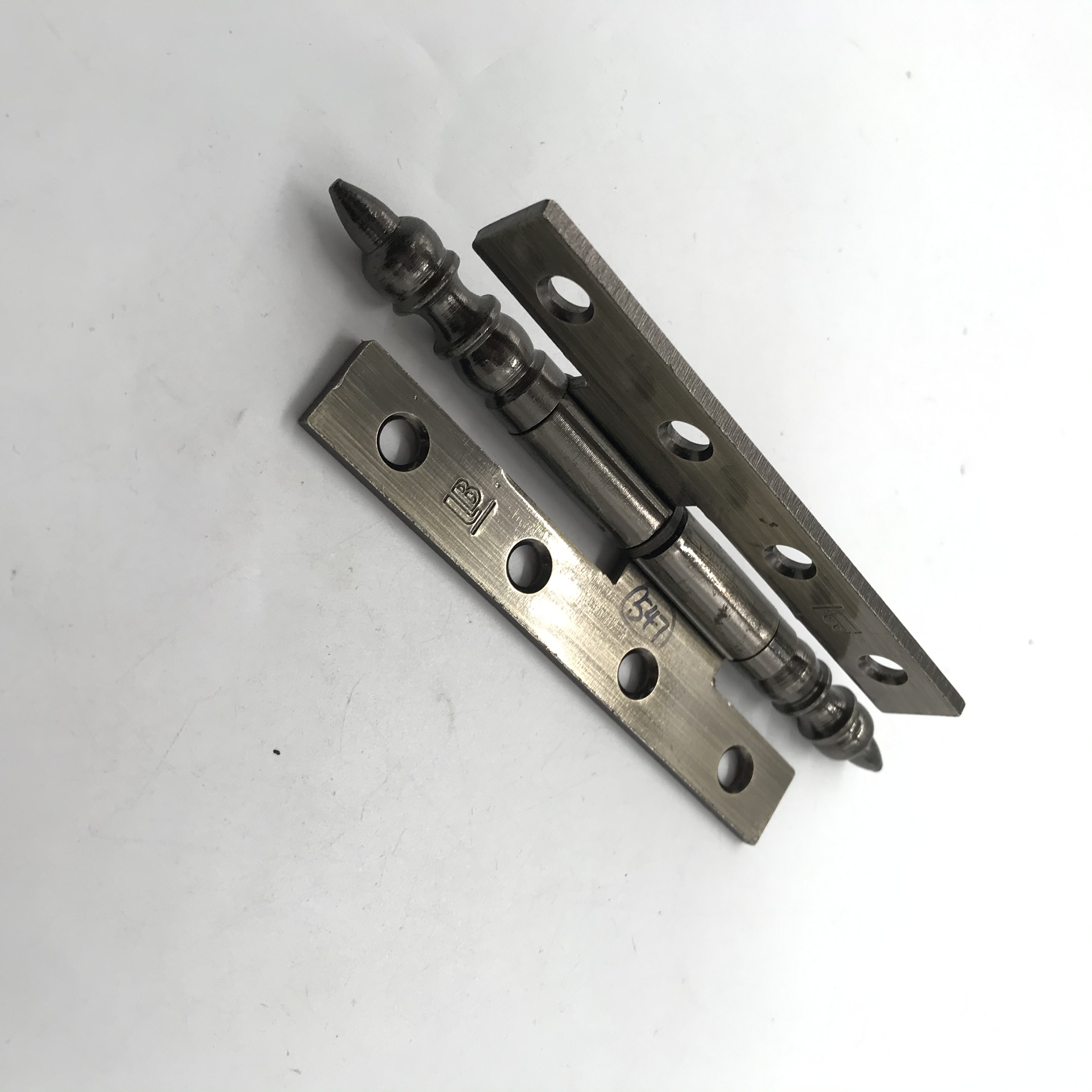 Shuzan high-quality alloy steel plate drill crown head H-shaped hinge 110x2.5 antique bronze hinge, indoor wooden door silent folding page, flat opening detachable hardware accessories, daily hardware details Picture