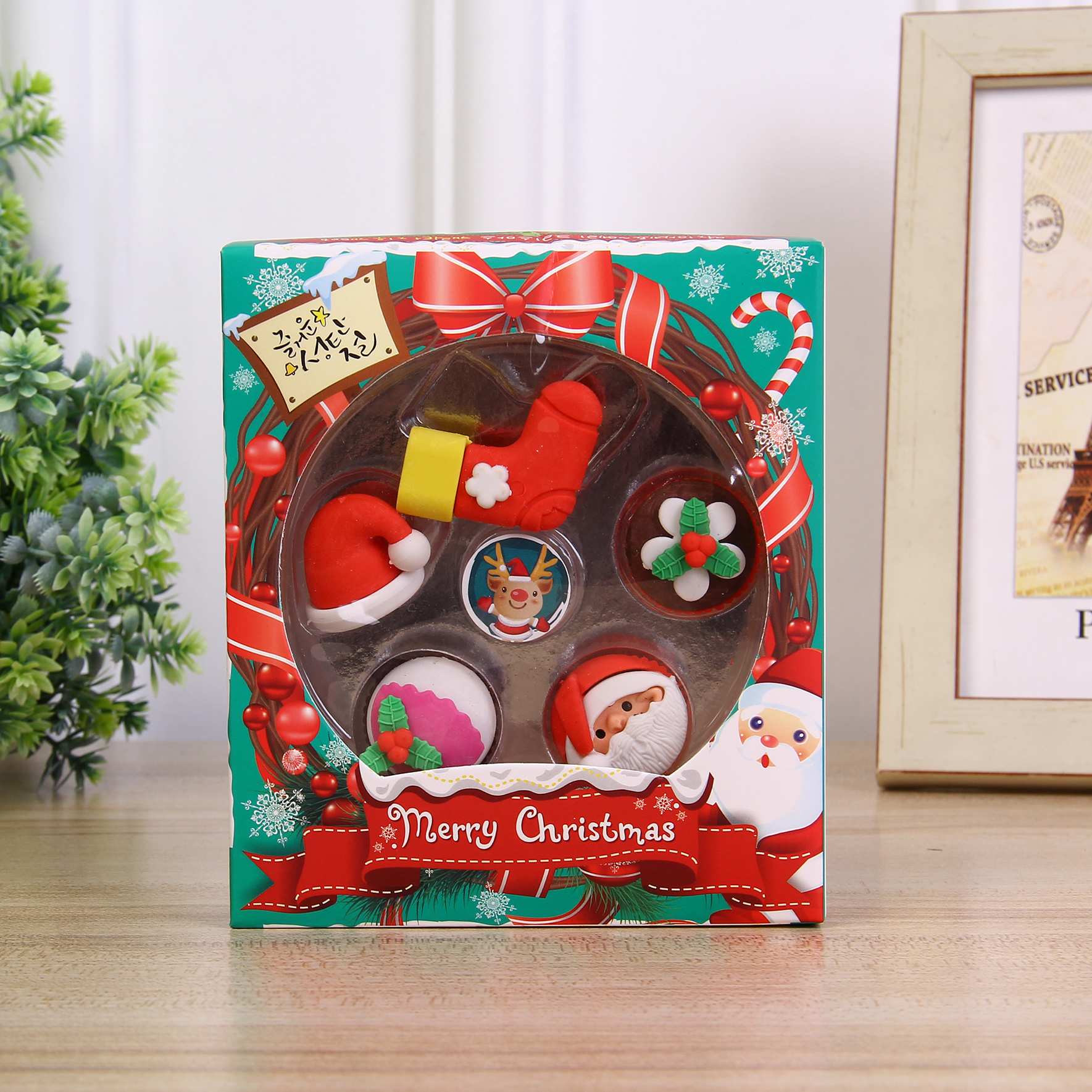 Little Gudong Christmas Series Erasers Item Picture