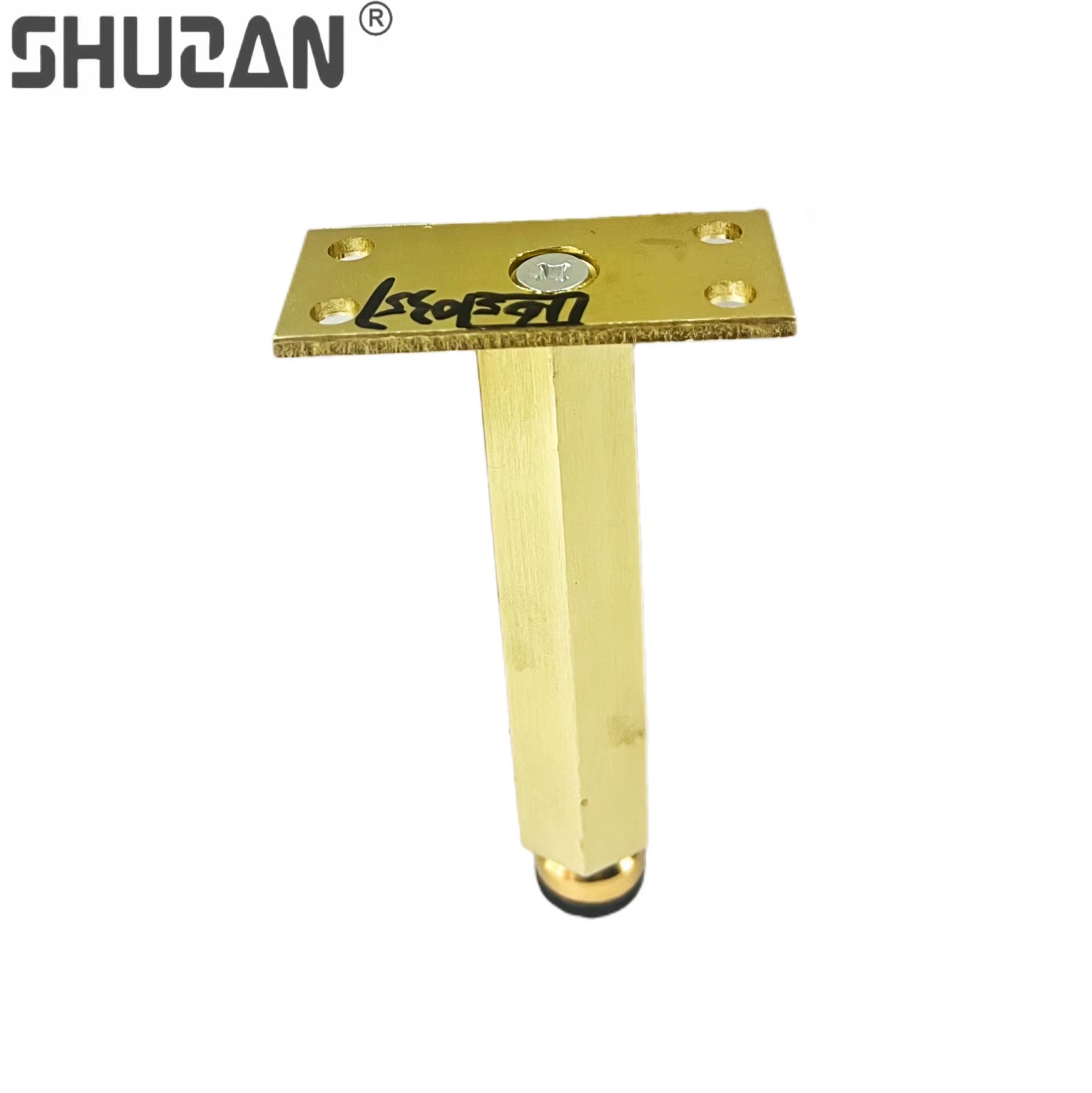 Shuzan adjustable metal cabinet feet, bathroom cabinet support feet, alloy steel plate drill reinforcement, durable, factory direct sales, daily hardware