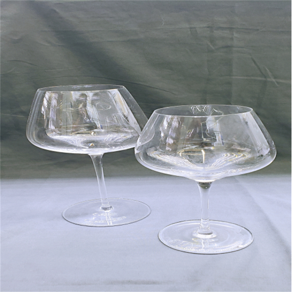 hahacrysta轻奢高档红酒杯 大肚家用水晶玻璃杯 勃艮第水晶玻璃葡萄高脚杯 套装   DS-21