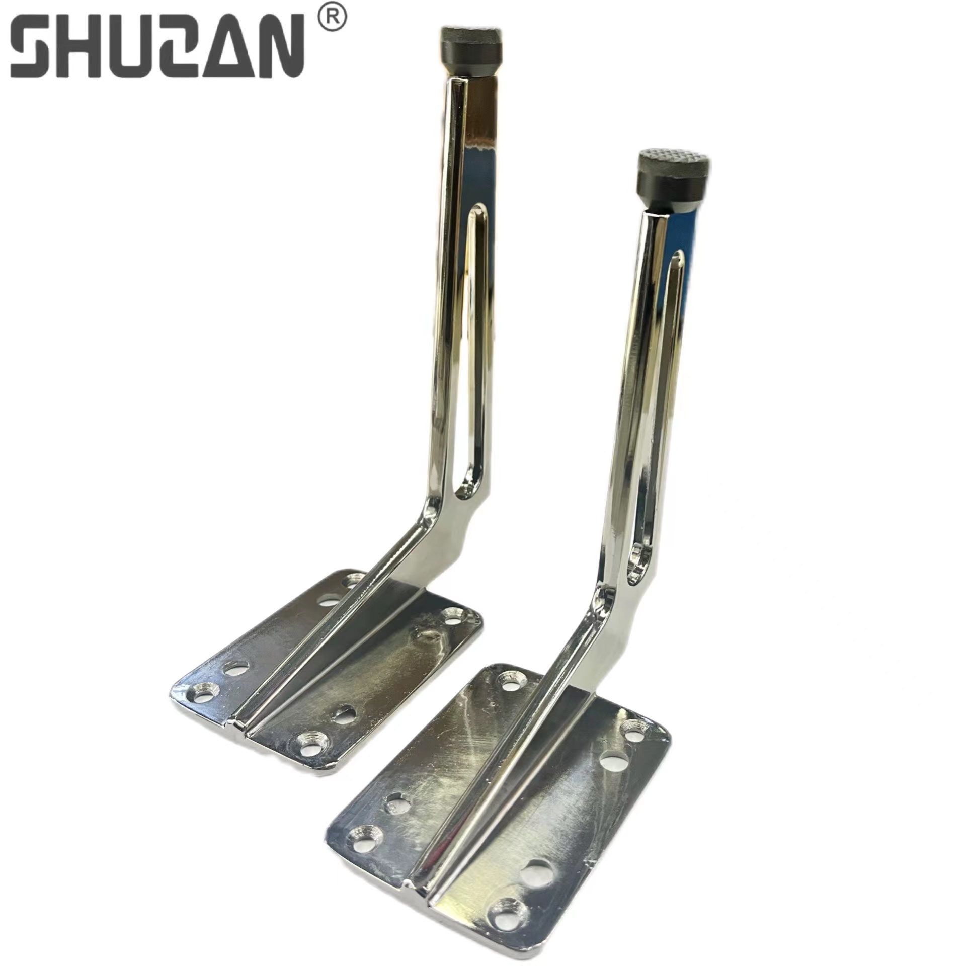Shuzan brand guarantees simple hardware sofa legs, chair legs, 7-shaped hollow square table legs, new furniture accessories, daily-use hardware cabinet legs details Picture