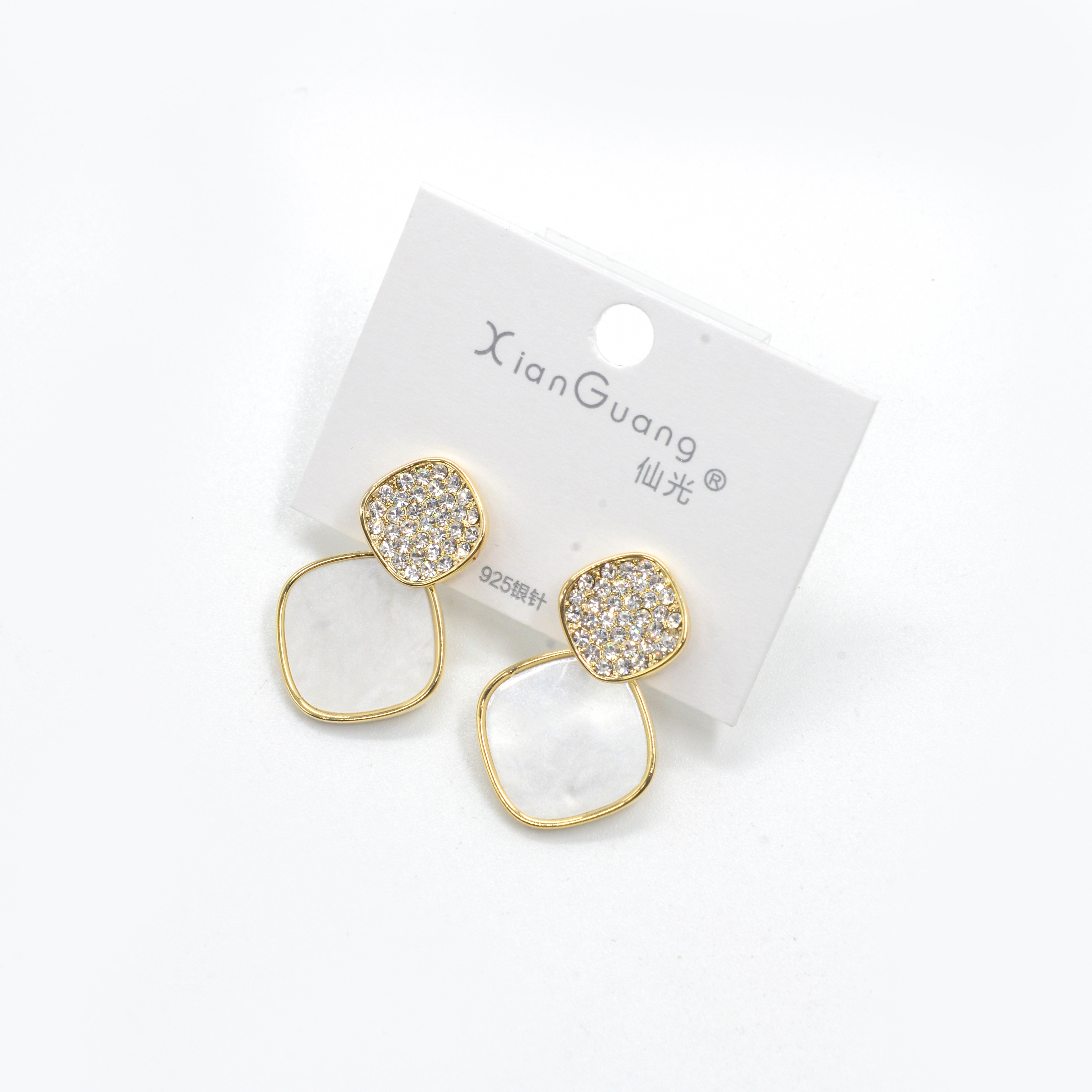 新品耳环小众设计高级感网红耳饰女防过敏925银针时尚耳钉详情5