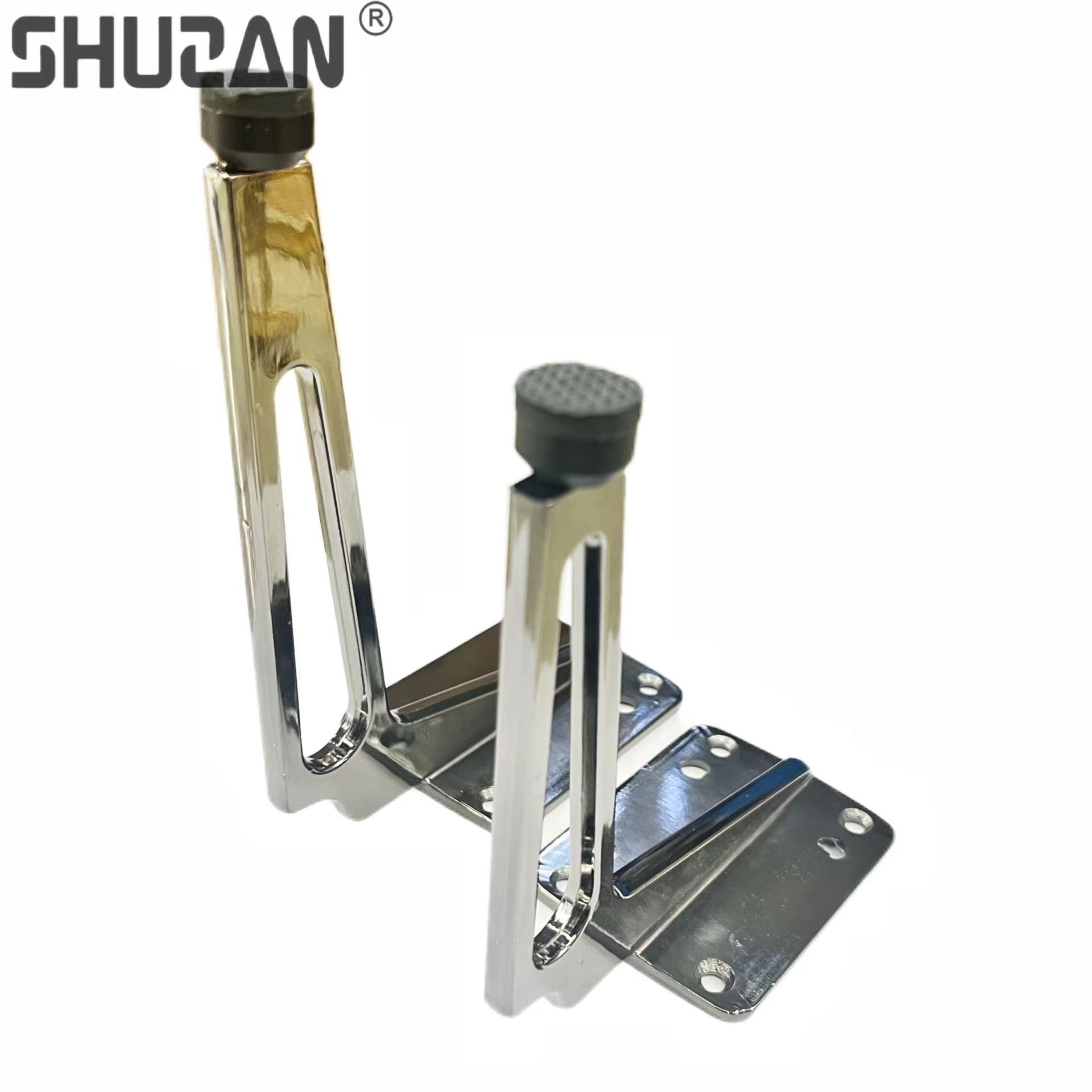 Shuzan brand guarantees simple hardware sofa legs, chair legs, 7-shaped hollow square table legs, new furniture accessories, daily-use hardware cabinet legs Specification image