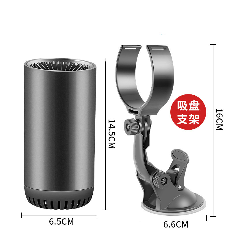 Car suction cup warm air blower 12v high-power defogging and defrosting device, car heating heater, car warm air blower, Qiwei Car Decoration QW169 Item Picture