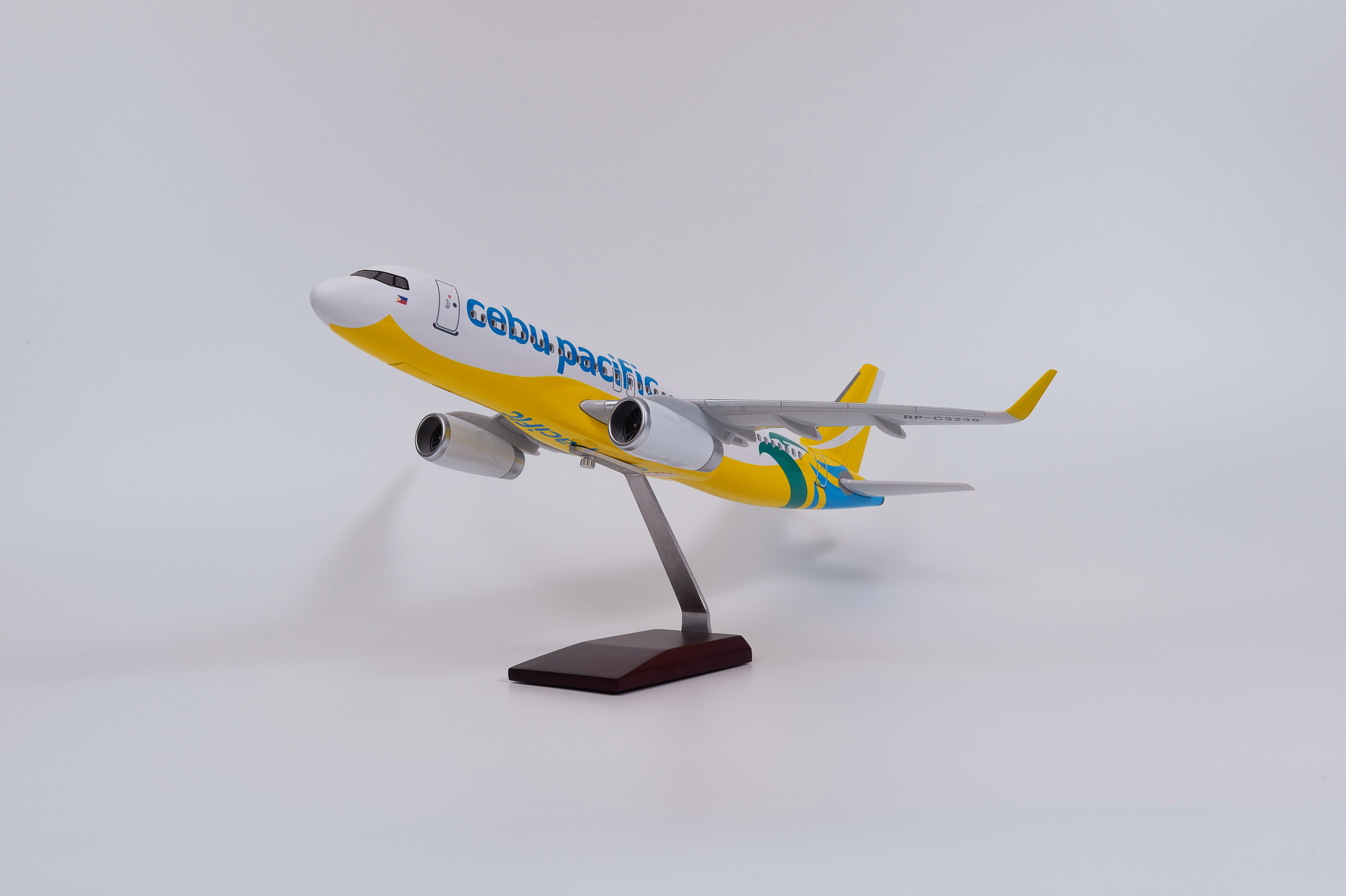 飞机模型（A320菲律宾宿务航空飞机模型）仿真飞机模型 ABS合成强化树脂飞机模型 杨柳飞机 航空模型详情图4