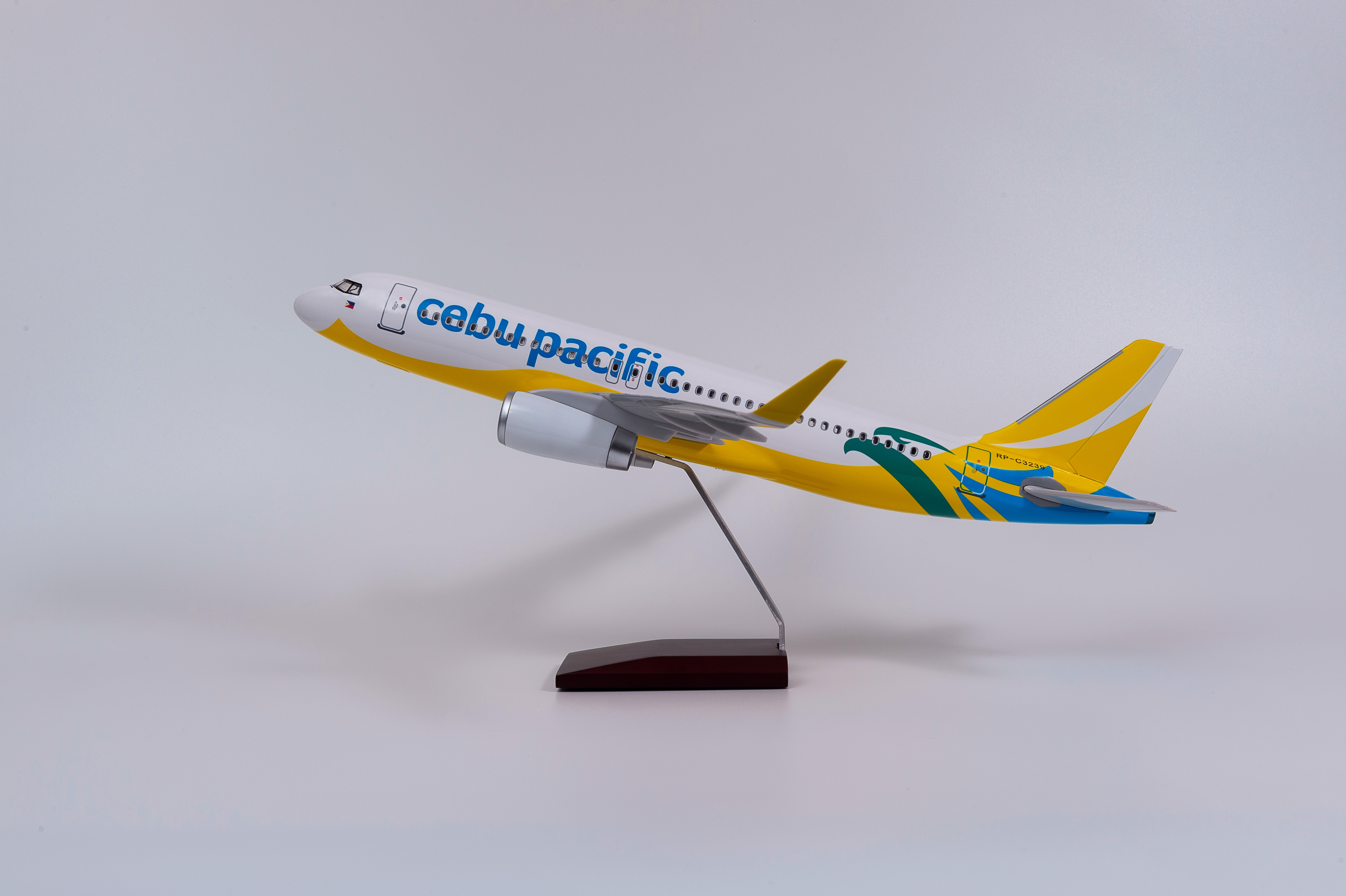 飞机模型（A320菲律宾宿务航空飞机模型）仿真飞机模型 ABS合成强化树脂飞机模型 杨柳飞机 航空模型详情图5