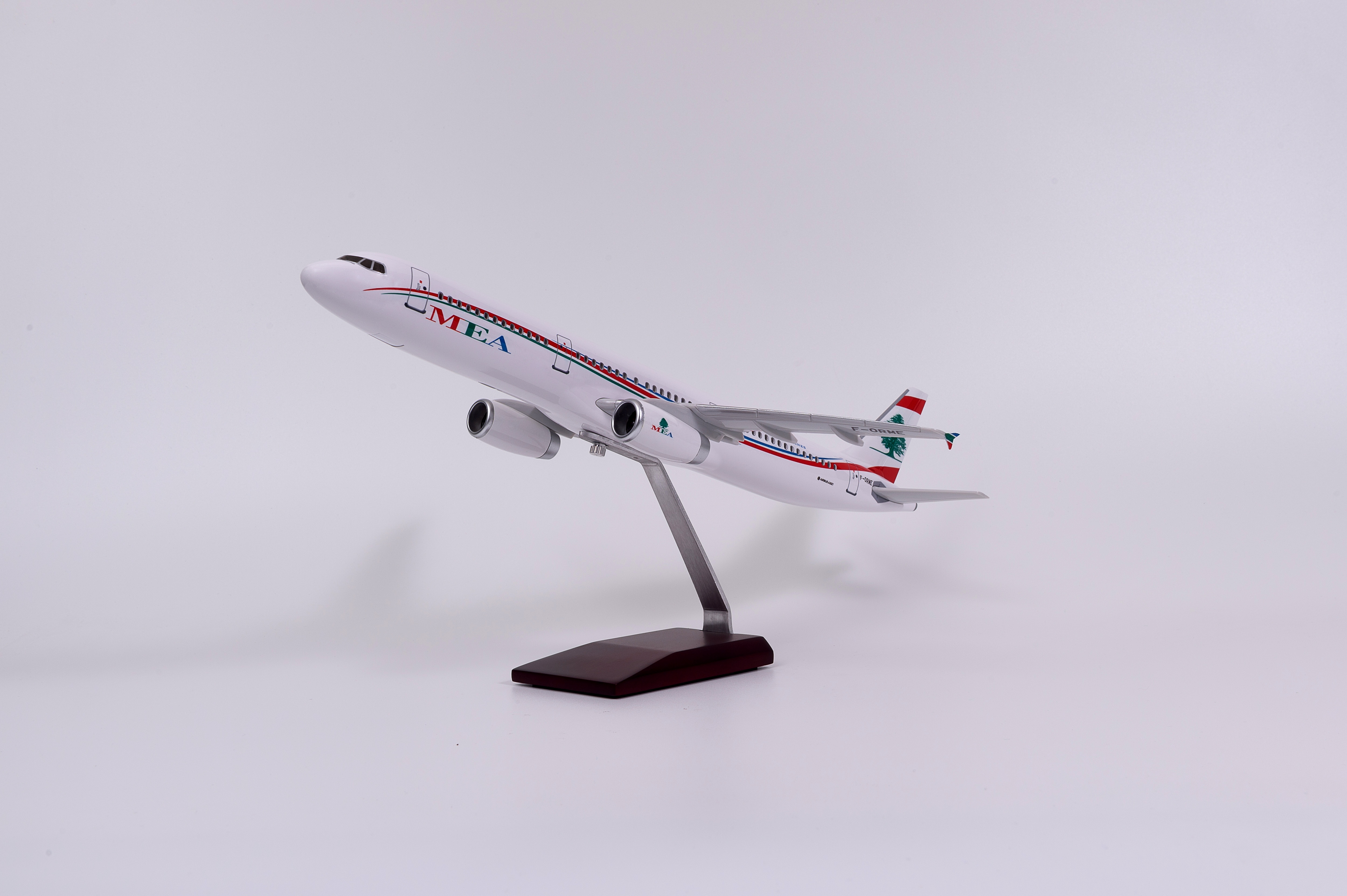 飞机模型（A321黎巴嫩MEA航空飞机模型）仿真飞机模型 ABS合成强化树脂飞机模型 杨柳飞机模型 航空模型详情图2