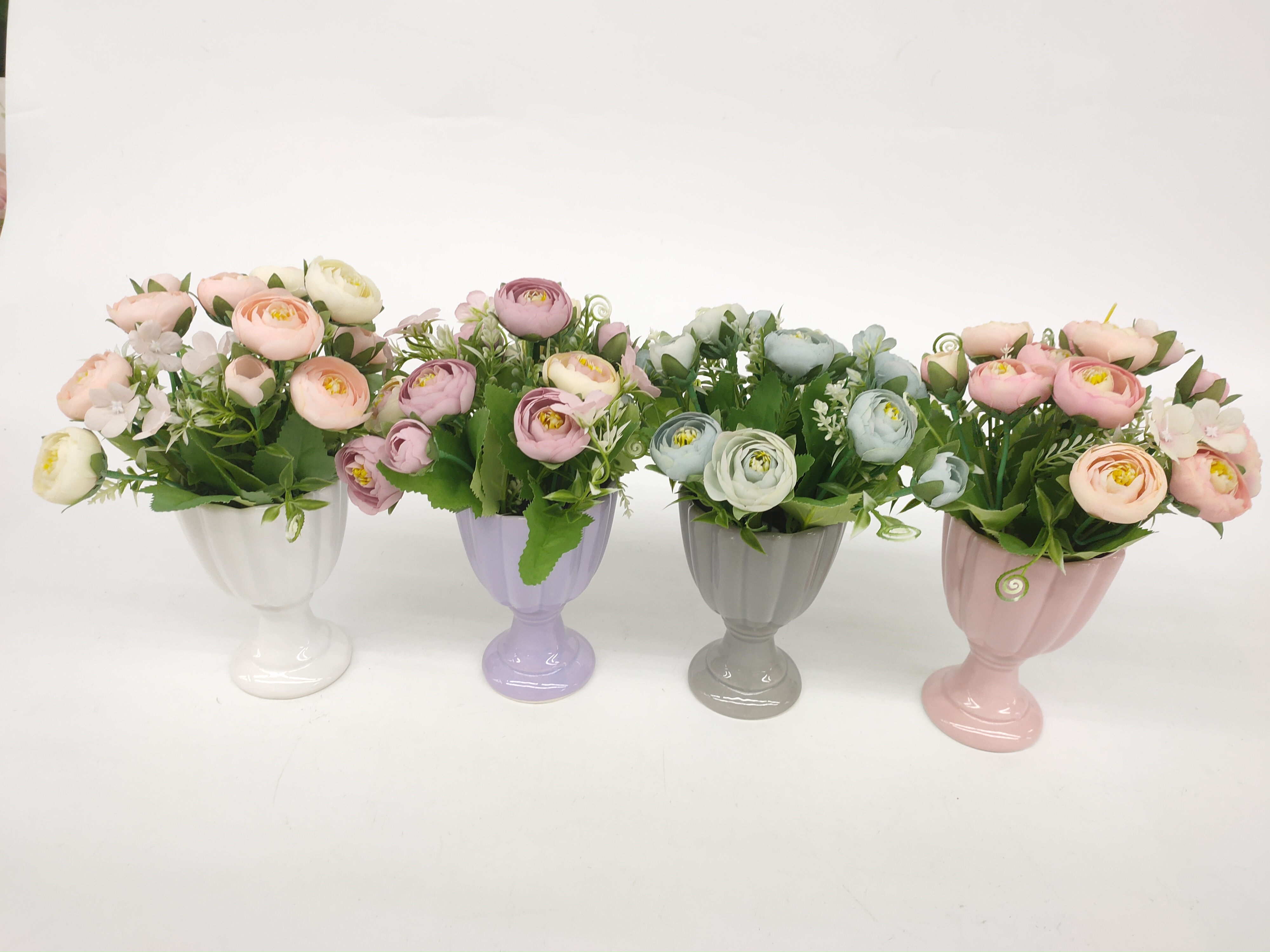 仿真花假花盆景陶瓷瓶小花苞餐厅客厅办公桌等摆件品图