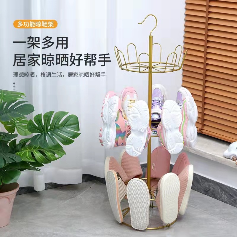 A floor-standing shoe drying rack on the balcony, a perfect tool for drying shoes details Picture