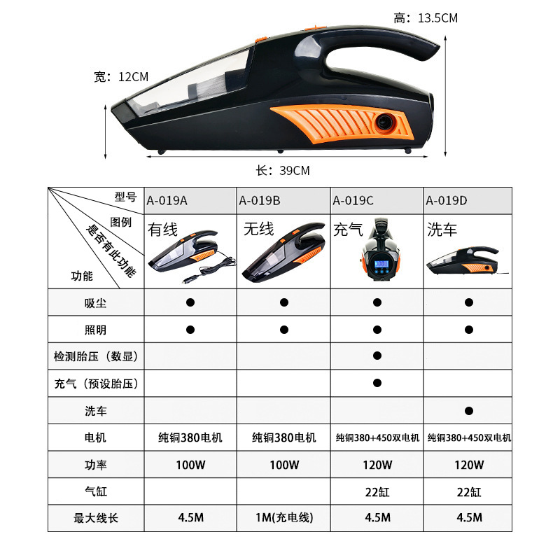 车用吸尘器实物图