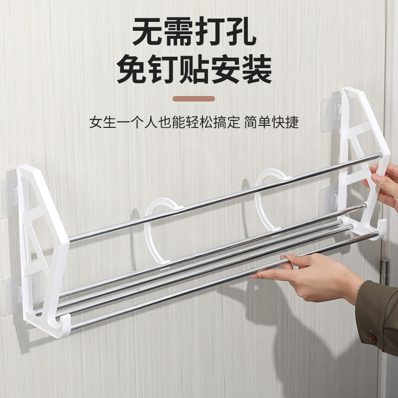 Set up a bathroom slippers rack details Picture