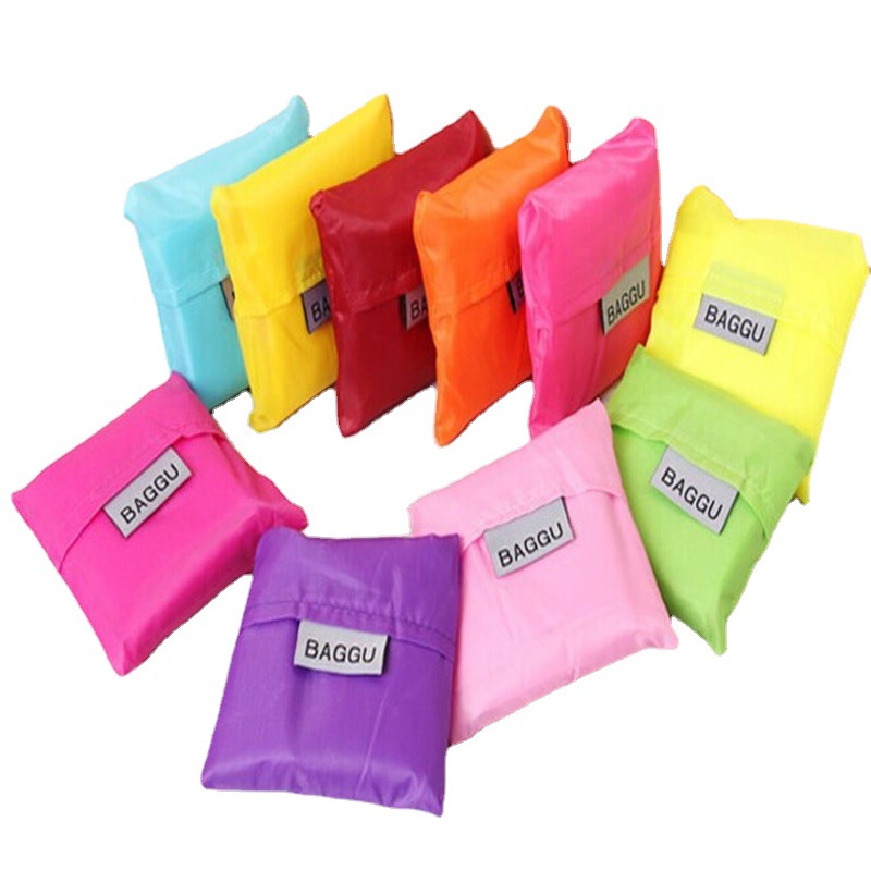 TS折叠购物袋手提袋创意礼品购物袋涤纶 折叠纯色折叠购物袋方包详情图4