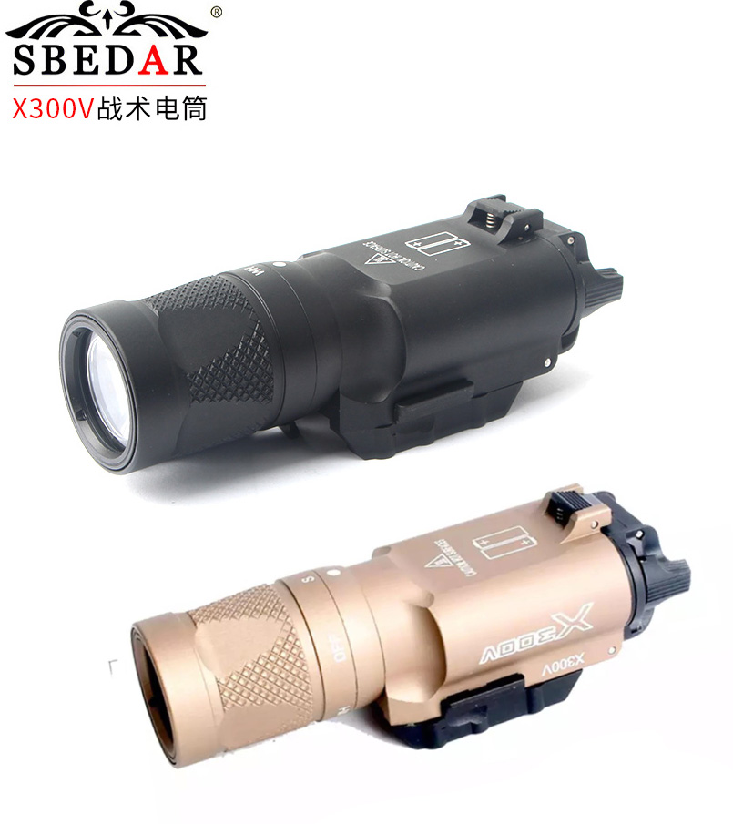 X300V luz brillante todo metal bajo colgante 20mm clip táctico LED antorcha