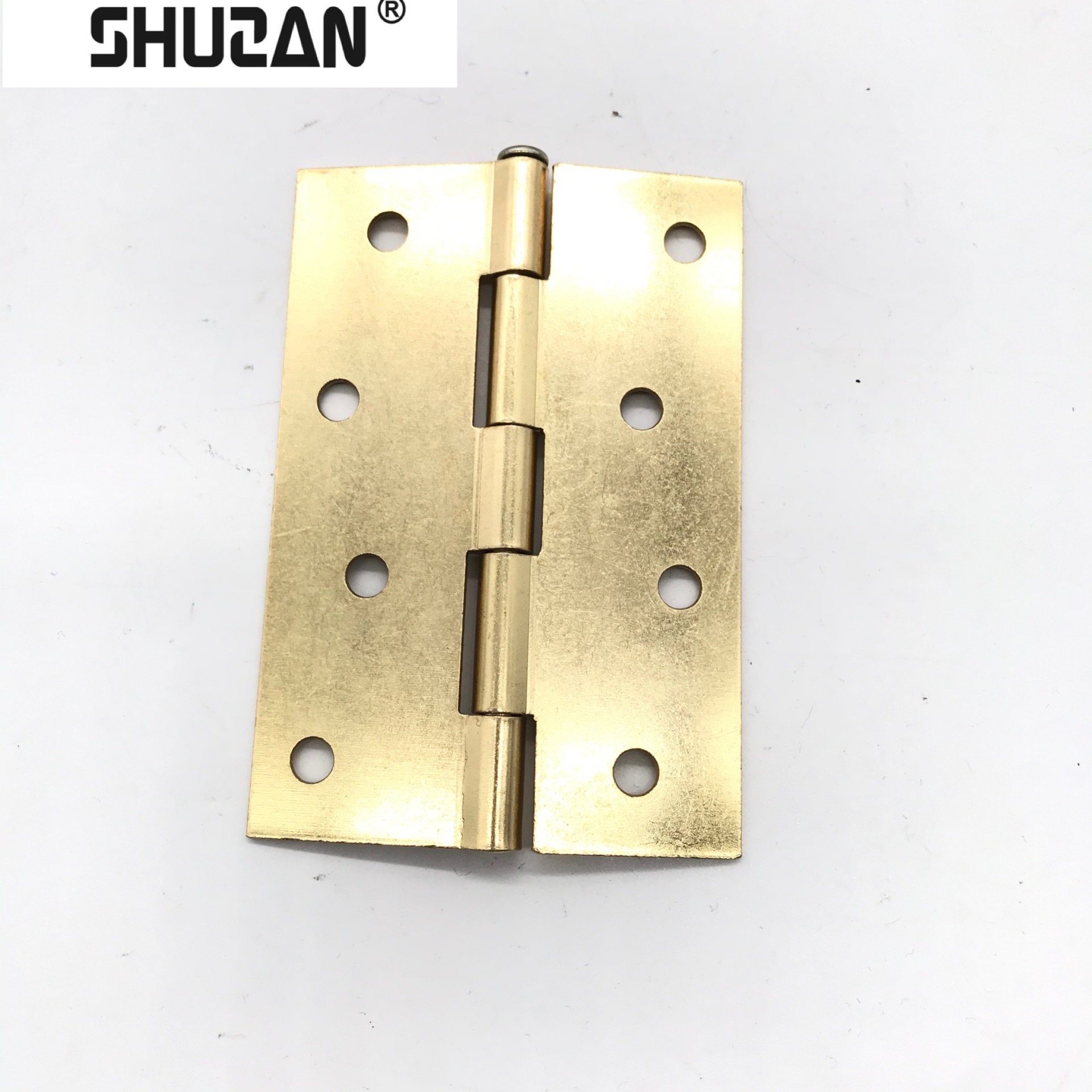 Shuzan XX brand hydraulic hinge with adjustable torque, electroplated iron antique hinge, household door hardware support bearing hinge, large load capacity XX model 003 Specification image