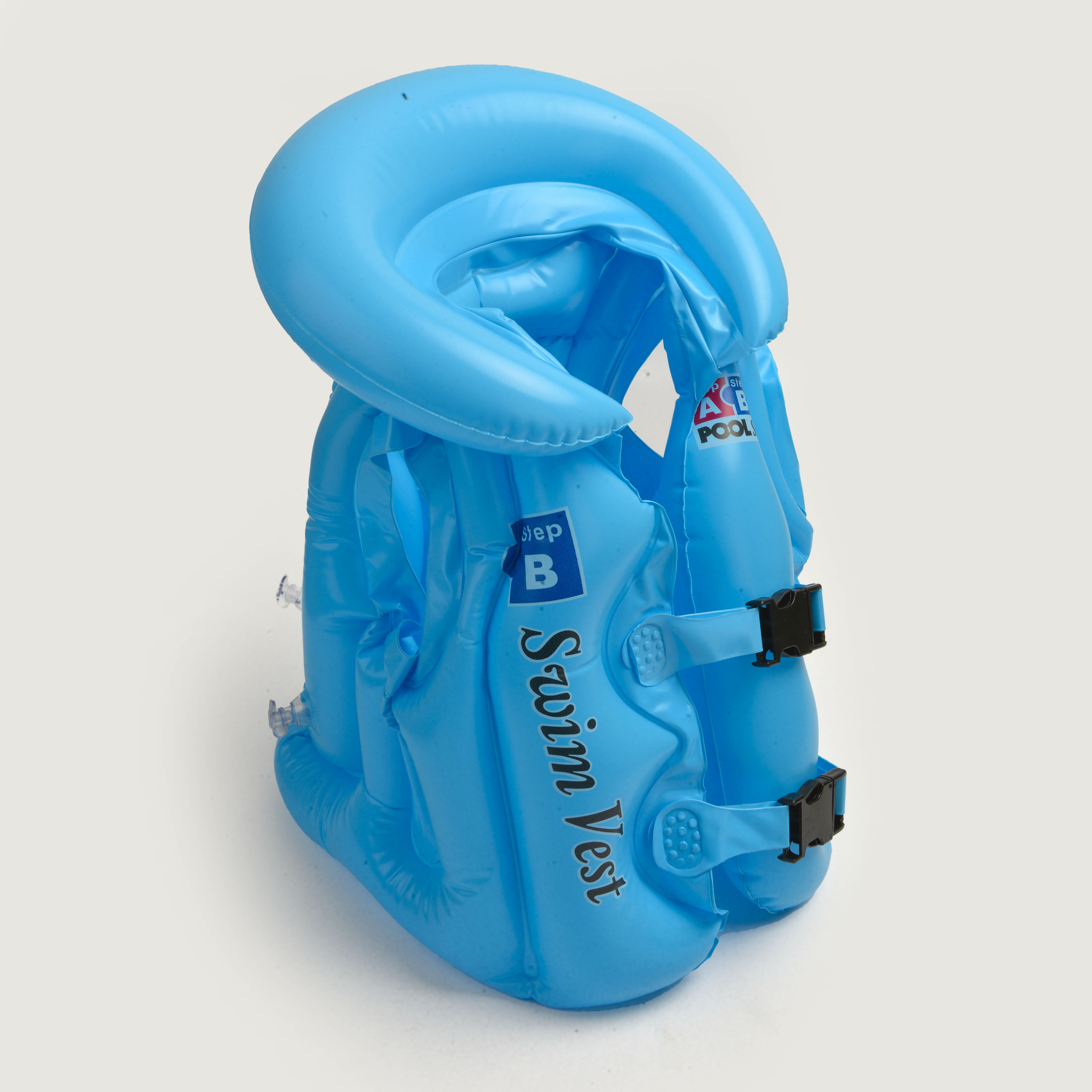 Yuanyang Cross-border exclusive inflatable children's fluorescent swimsuits, ABC buoyancy vests, swimming equipment, foreign trade children's life jackets, pvc Specification image