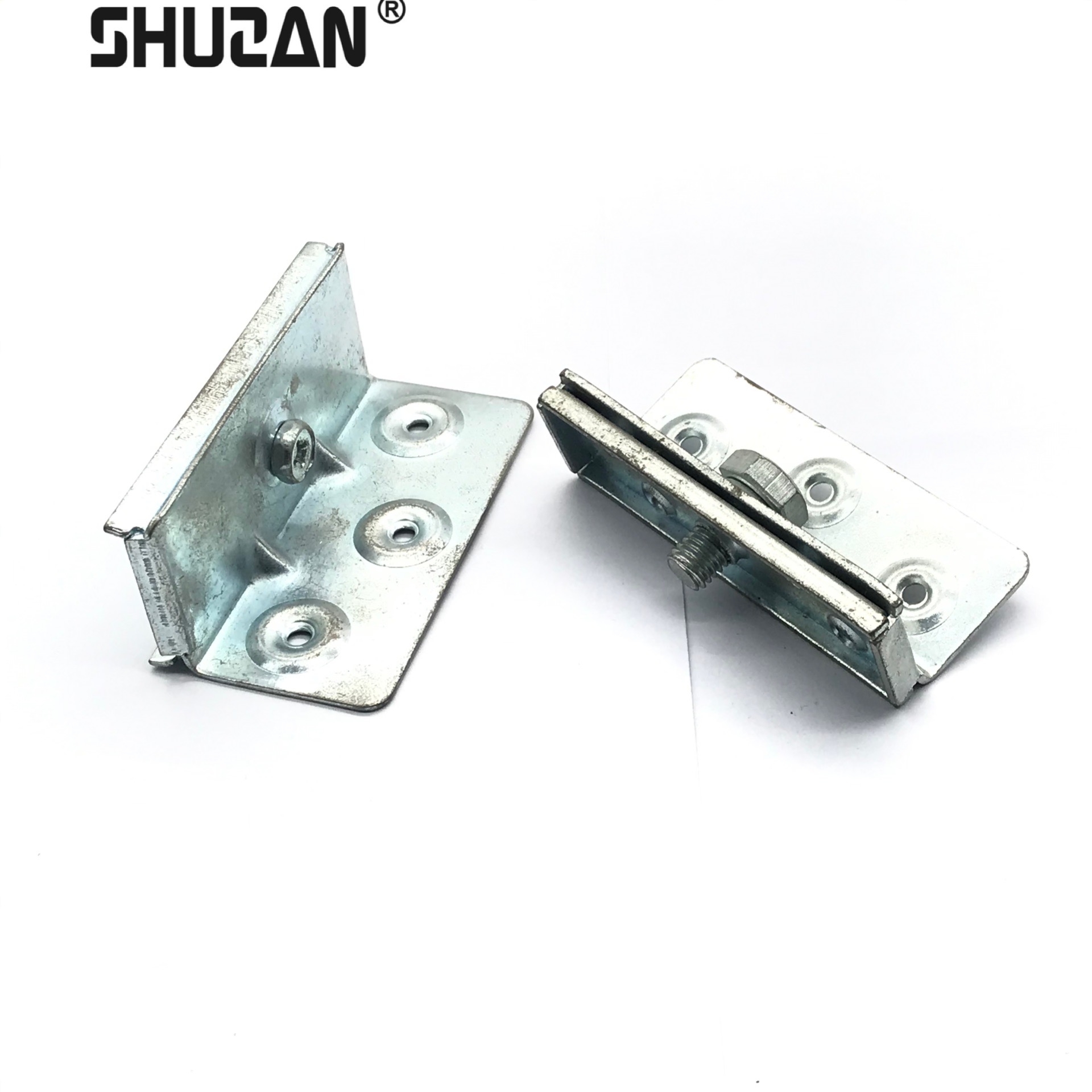 Shuzan high-quality brand screw bed hinge hangers, 4-inch and 6-inch thickened lock fastening bed plug accessories, essential for whole-house customization, old-fashioned bed lock factory direct sales 003 Specification image