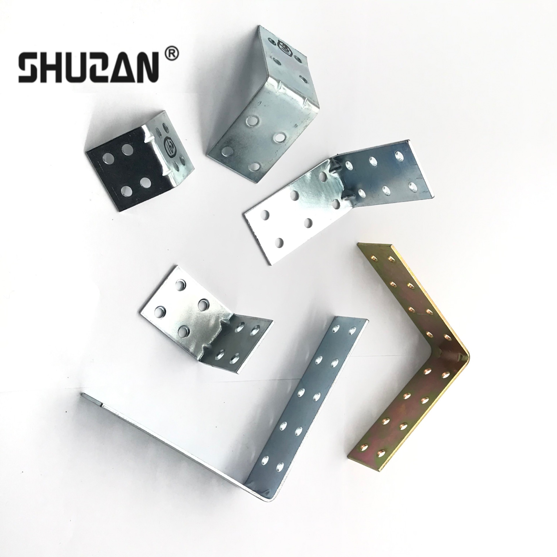 Shuzan 90-degree Angle code home reinforcement connection parts, anti-loosening lock fastening for tables, chairs and wardrobes, full-house customized Angle iron model A1, furniture accessories 003 Specification image