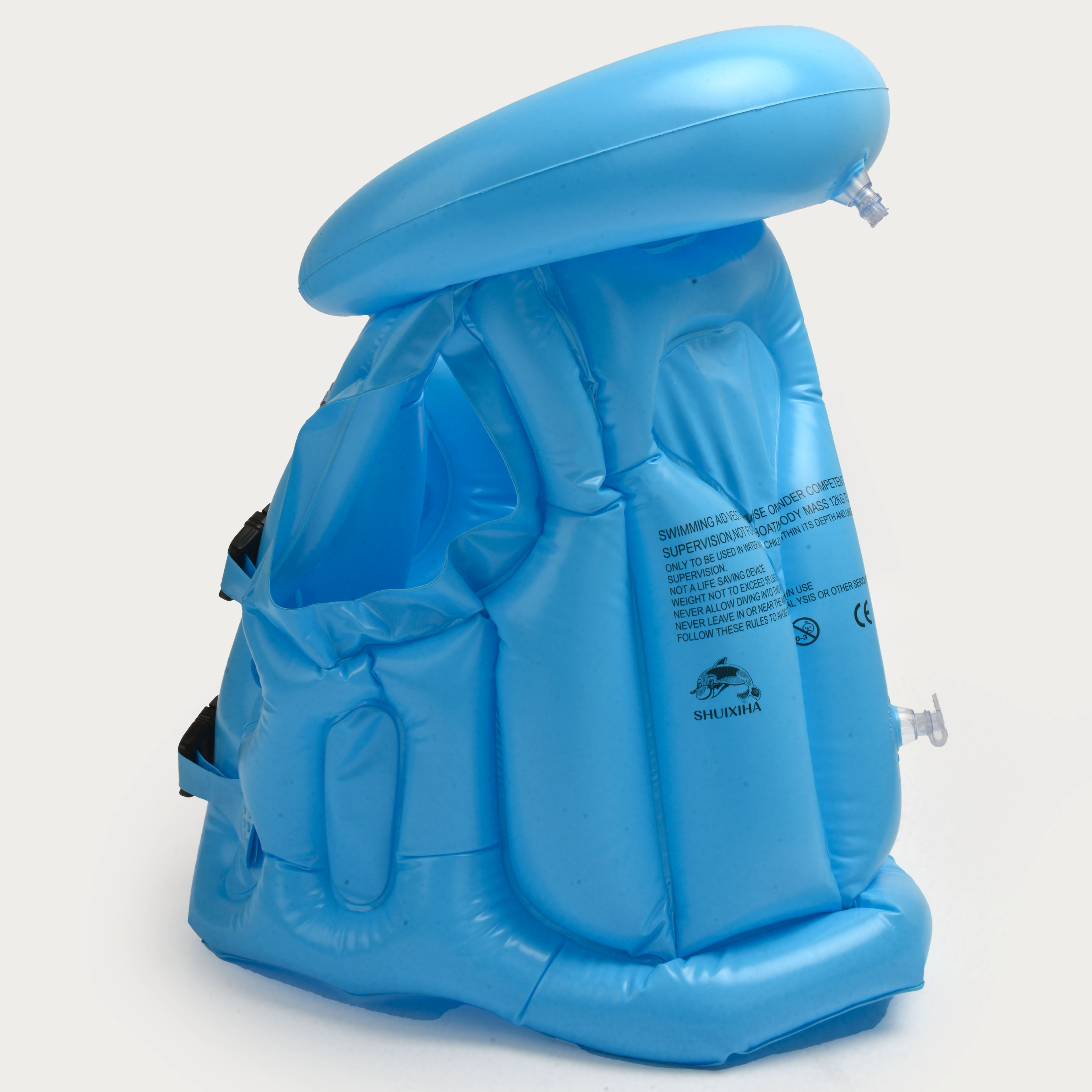 Yuanyang Cross-border exclusive inflatable children's fluorescent swimsuits, ABC buoyancy vests, swimming equipment, foreign trade children's life jackets, pvc Item Picture
