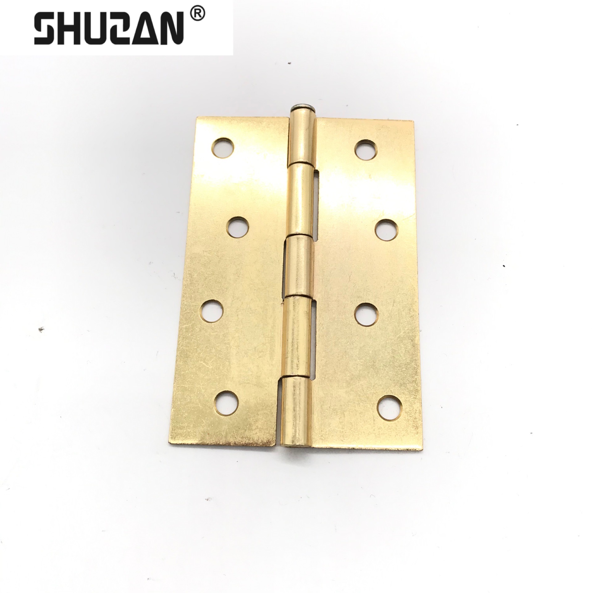 Shuzan XX brand hydraulic hinge with adjustable torque, electroplated iron antique hinge, household door hardware support bearing hinge, large load capacity XX model 003 Item Picture