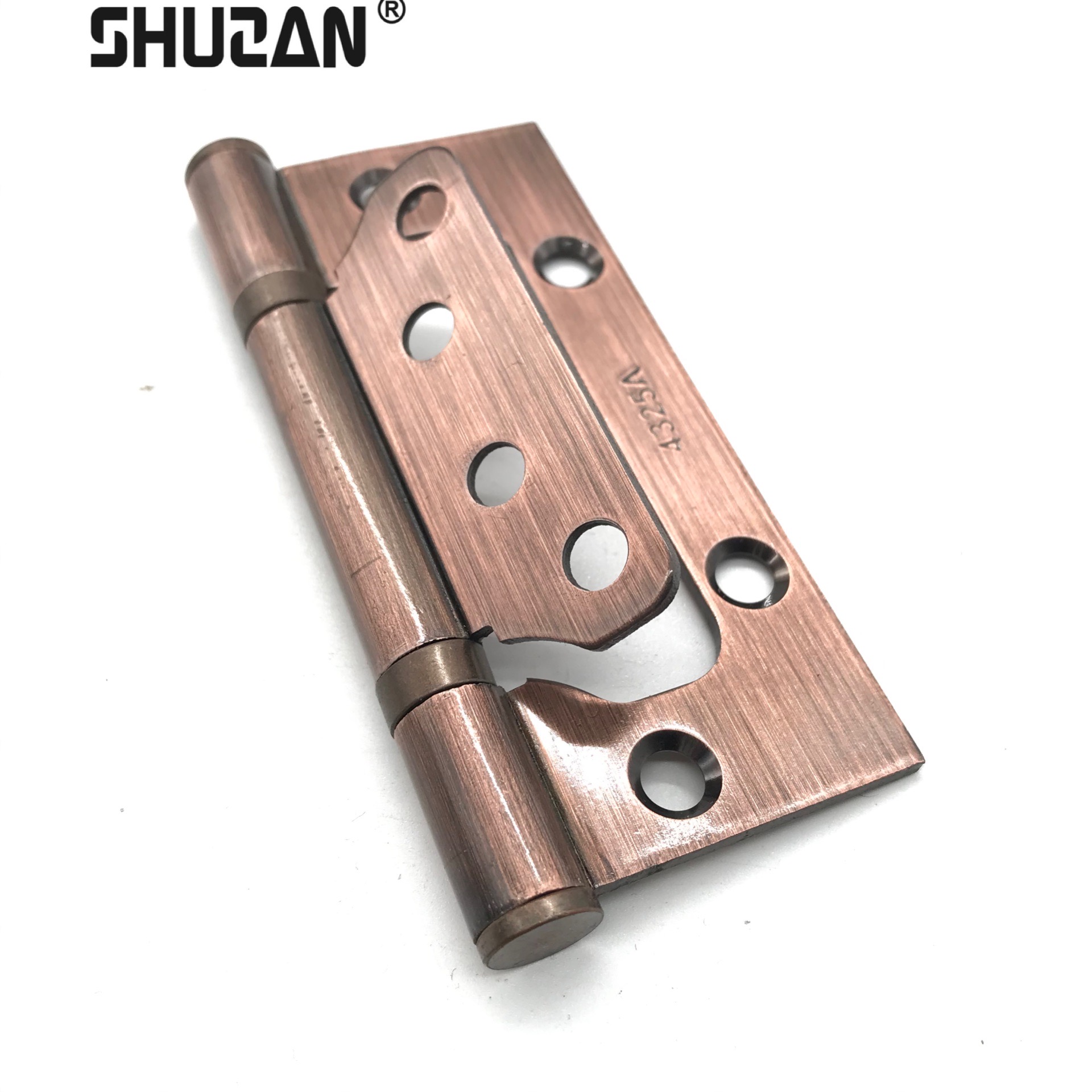 Shuzan brand bedroom wooden door, stainless steel silent mother and child hinges, hydraulic torque hinges, slot-free hinges, door and window hardware support accessories, furniture hinges, hinges 003 details Picture