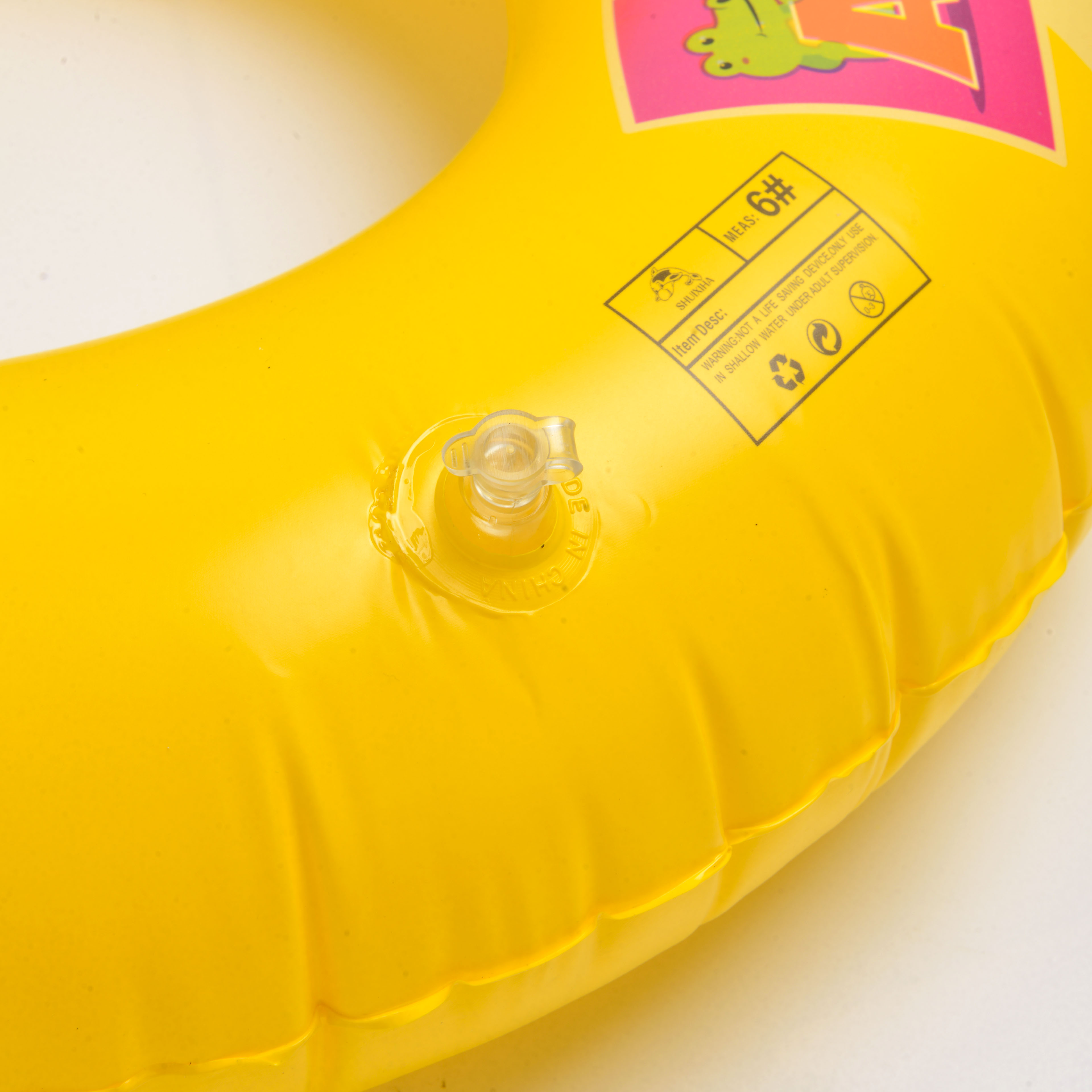 Cross-border inflatable water products, single-layer ABC swimming rings, water toys, thickened solid-color swimming rings, adult and children's swimming rings 1 details Picture