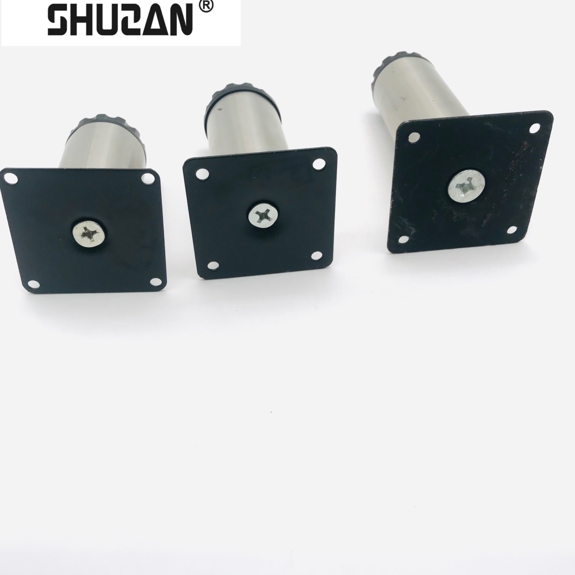 Shuzan stainless steel sofa legs, cabinet legs, high load-bearing adjustable foot pads, cylindrical cabinet legs, stable and durable, full-house custom furniture accessories, model XX 003 Specification image