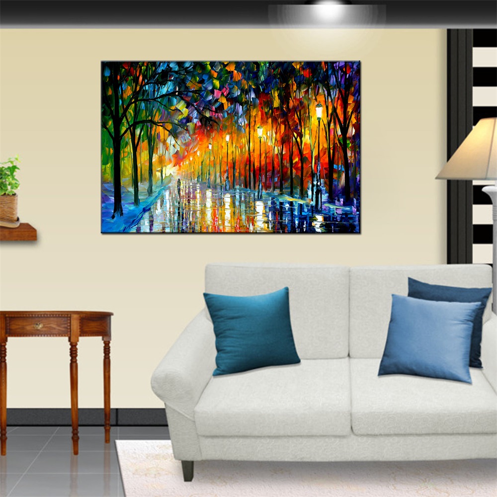 Jiusheng Oil Paintings, canvas paintings, frameless paintings, hotel oil paintings, spray paintings, printing paintings, factory direct sales, decorative paintings, oilpainting, various styles, welcome to customize with samples, large quantity discounts, landscape oil paintings, living room paintings details Picture