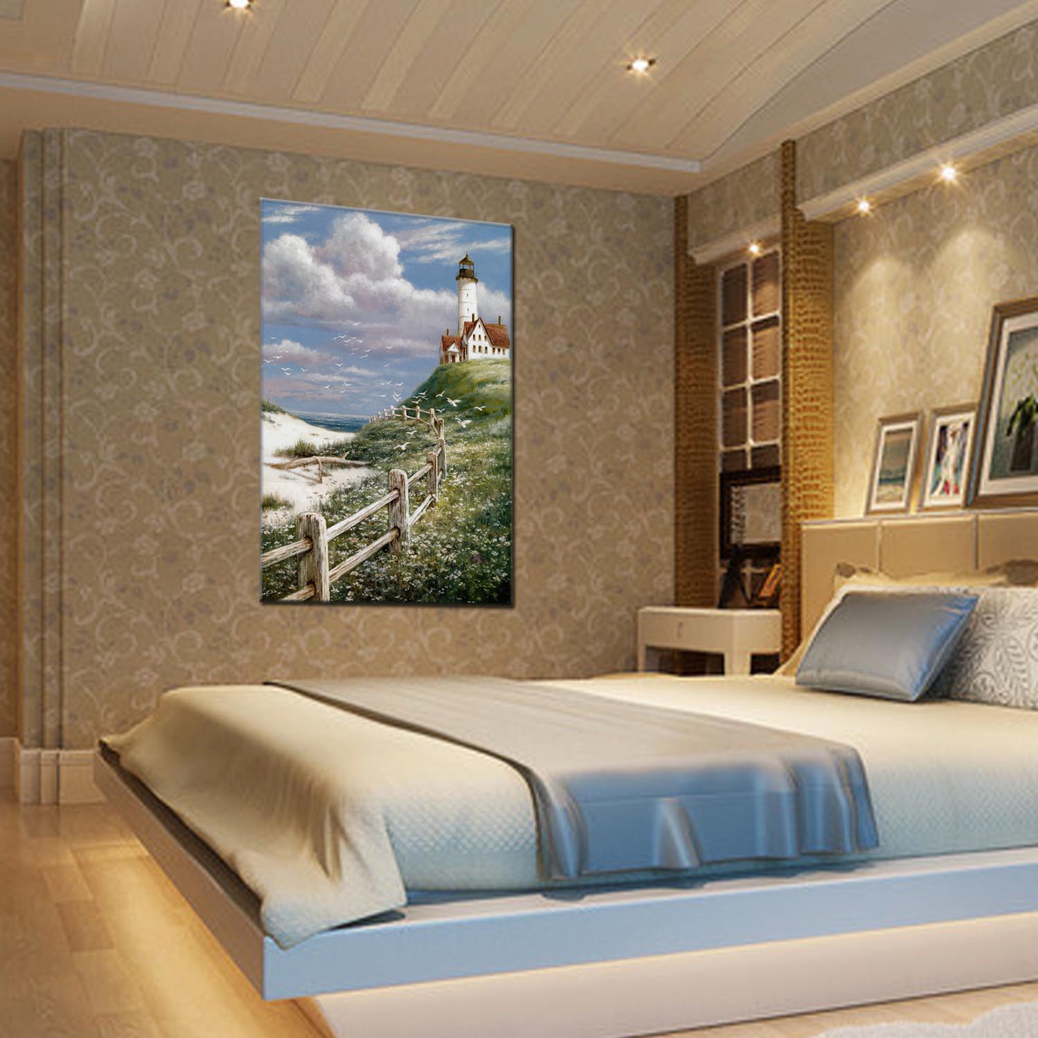 Jiusheng Oil Paintings, canvas paintings, frameless paintings, hotel oil paintings, spray paintings, printed paintings, factory direct sales, decorative paintings, oilpainting, various styles, welcome to customize with samples, large quantity discounts, diverse landscape oil paintings Application Scenario