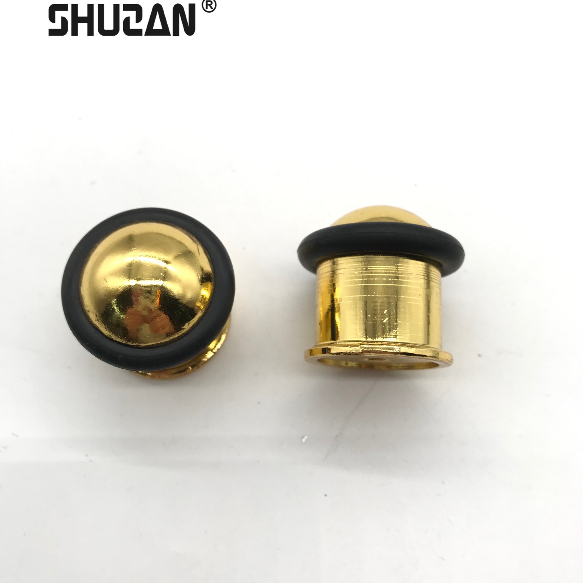 Shuzan stainless steel Door stop without drilling, hardware accessories, anti-collision door top, ground impact glass door stop, rubber limiters, household silent type A101 003 Specification image