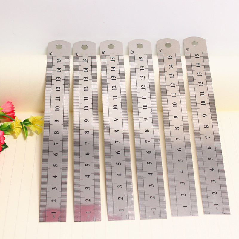 20cm stainless steel ruler and ruler, student office supplies Specification image