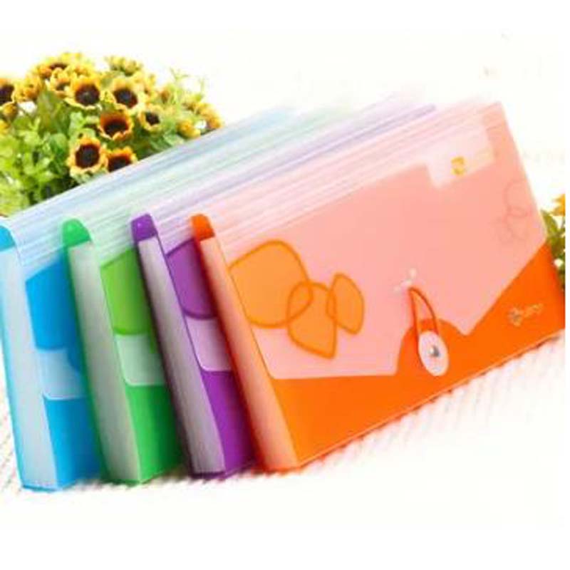 Plastic snap file bag, transparent a4 archive and stationery bag 1