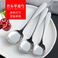 ABR-0151家用勺子不锈钢餐勺平底勺方头勺主餐更圆勺尖勺小汤勺创意汤匙图