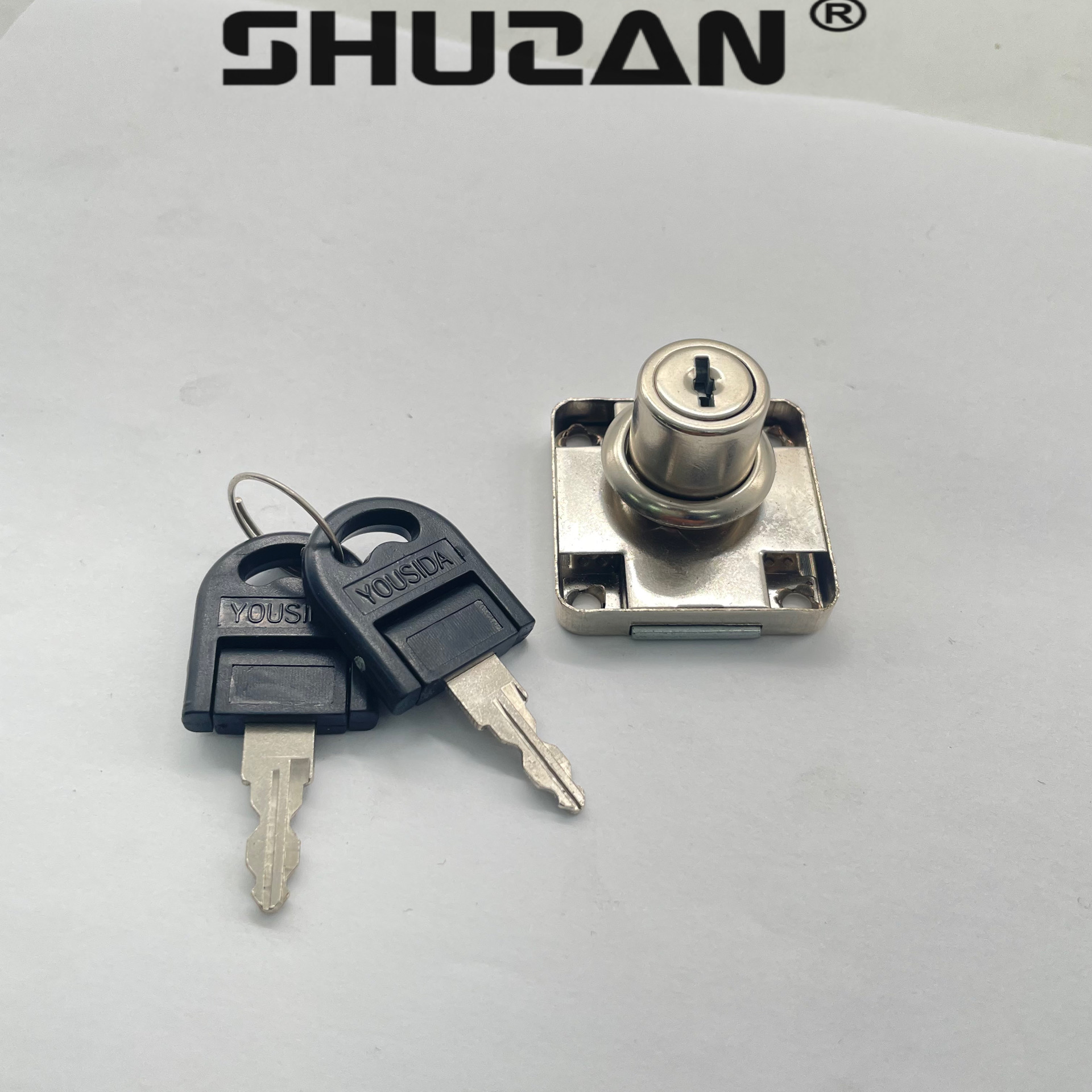 Shuzan computer desk drawer lock, file cabinet lock, furniture and household items, wardrobe door extension, central control pin lock, lock accessories