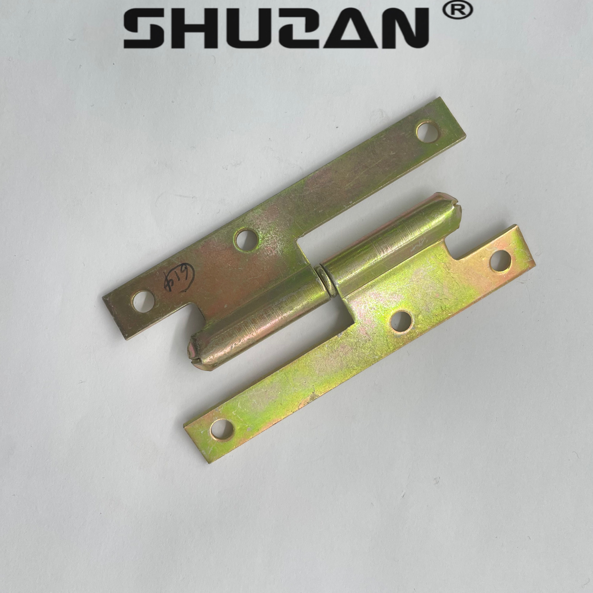 Shuzan Praise type hydraulic hinge for indoor wooden doors, swing round corner door hinges, hardware support accessories 003 details Picture
