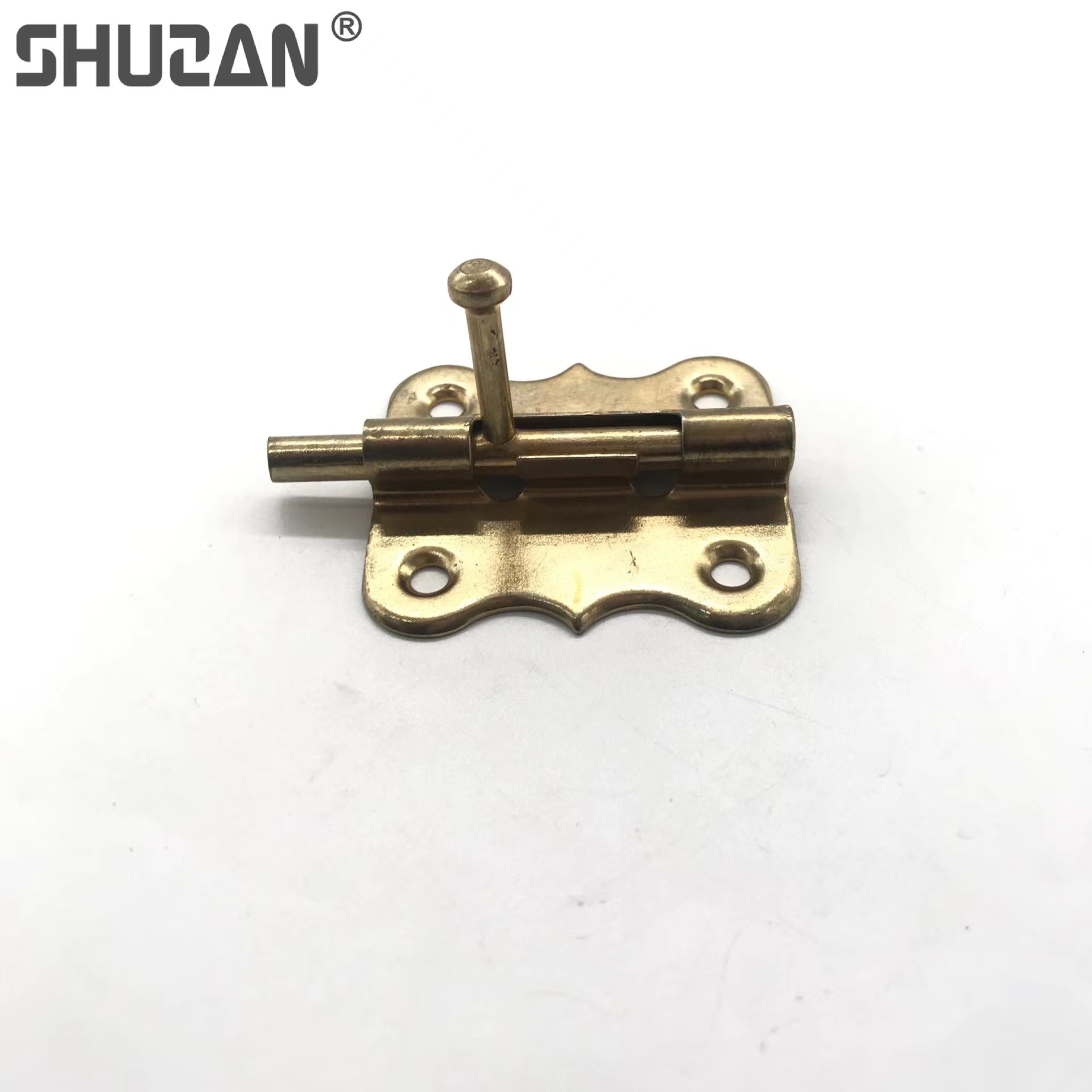 Shuzan brand guarantee: Hardware iron door bolt, butterfly-shaped latch, bathroom door, Chinese latch, home decoration door and window universal accessories B3 type 003 Application Scenario