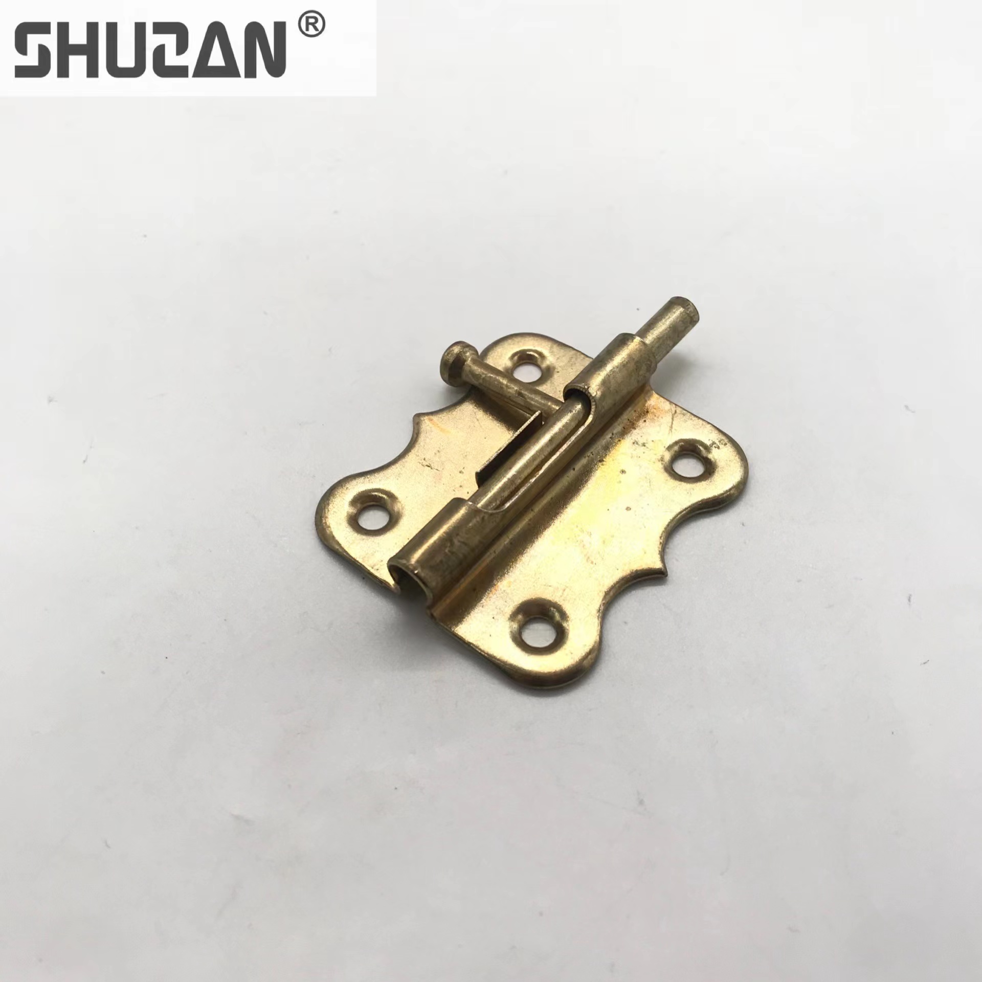 Shuzan brand guarantee: Hardware iron door bolt, butterfly-shaped latch, bathroom door, Chinese latch, home decoration door and window universal accessories B3 type 003 details Picture