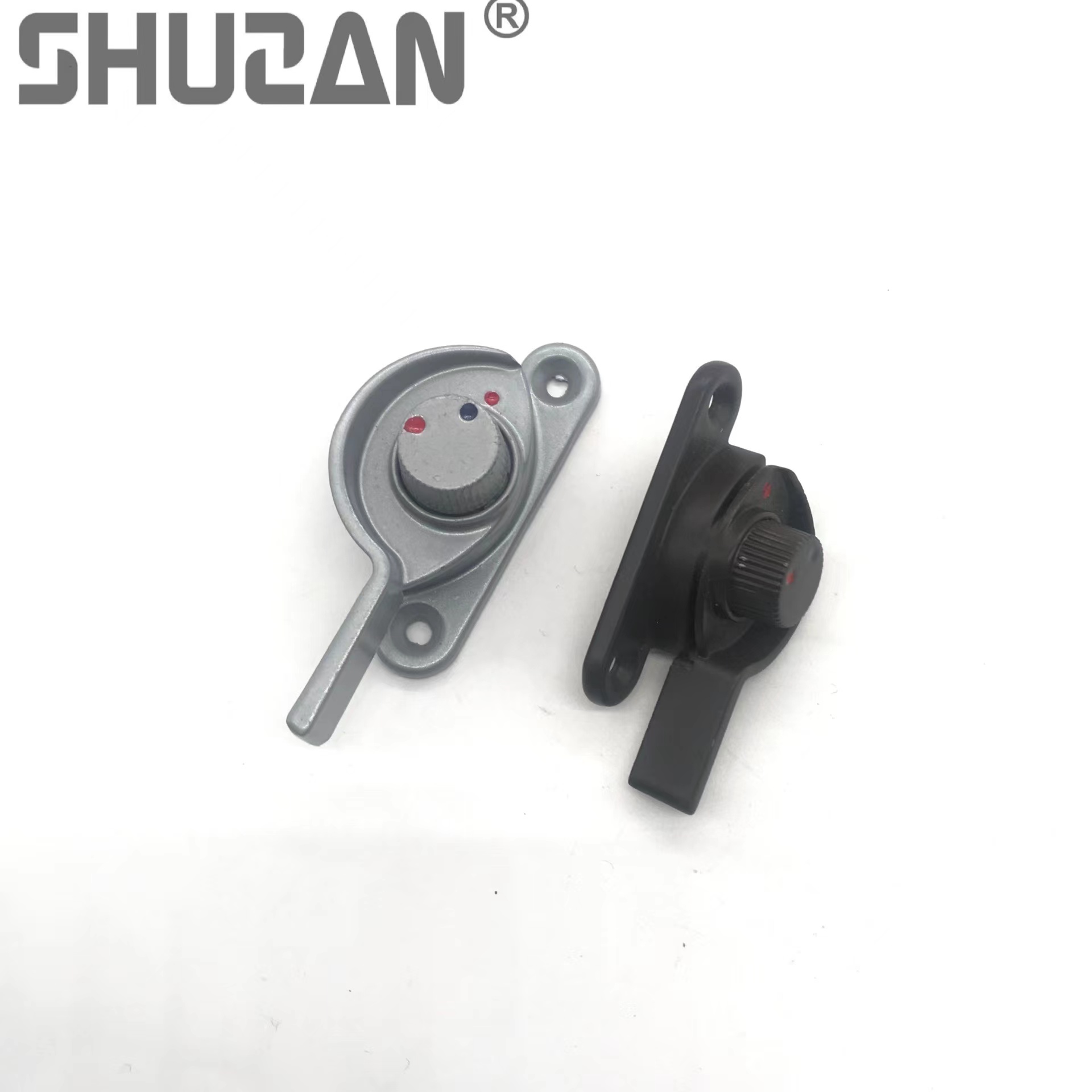 Shuzan Gute Lock Fastening Sliding Window Crescent Lock, Aluminum Alloy door and Window Lock, sliding door hook lock, sliding window lock handle, Safe and durable type A101 lock Accessories 003 Specification image