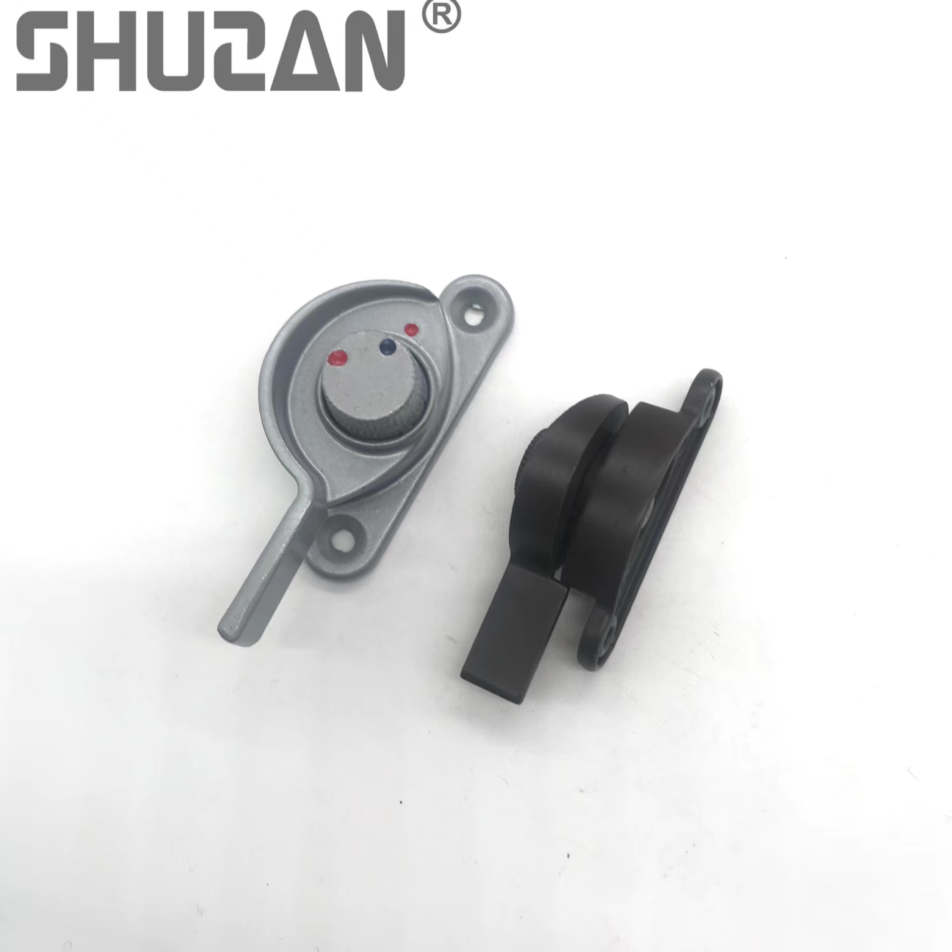 Shuzan Gute Lock Fastening Sliding Window Crescent Lock, Aluminum Alloy door and Window Lock, sliding door hook lock, sliding window lock handle, Safe and durable type A101 lock Accessories 003 Item Picture