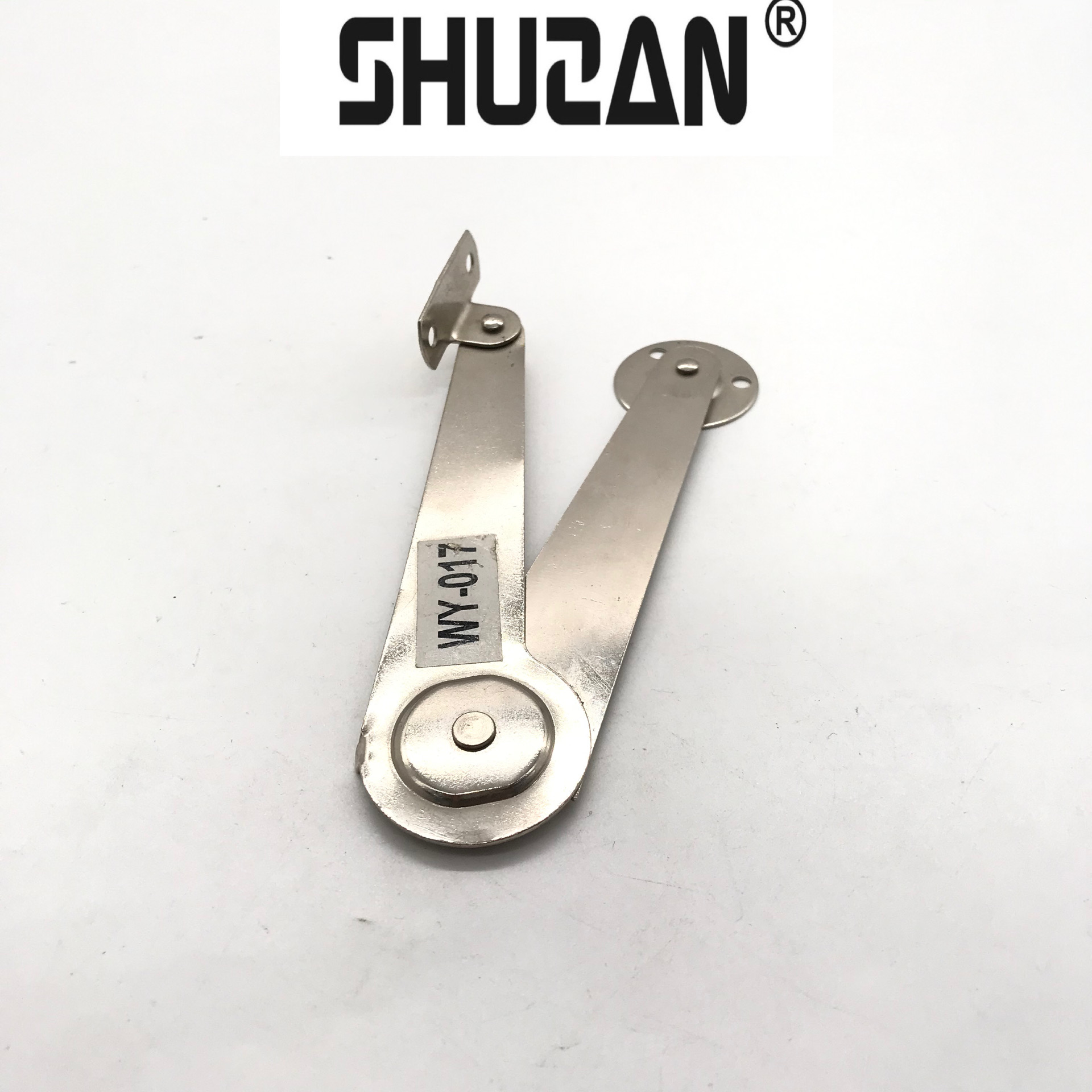 Shuzan high-quality brand random stop long drum pull rod, bedside flip board support rod, cabinet door movable support rod, furniture hardware accessories X1 type support and butterfly buckle 003 Application Scenario