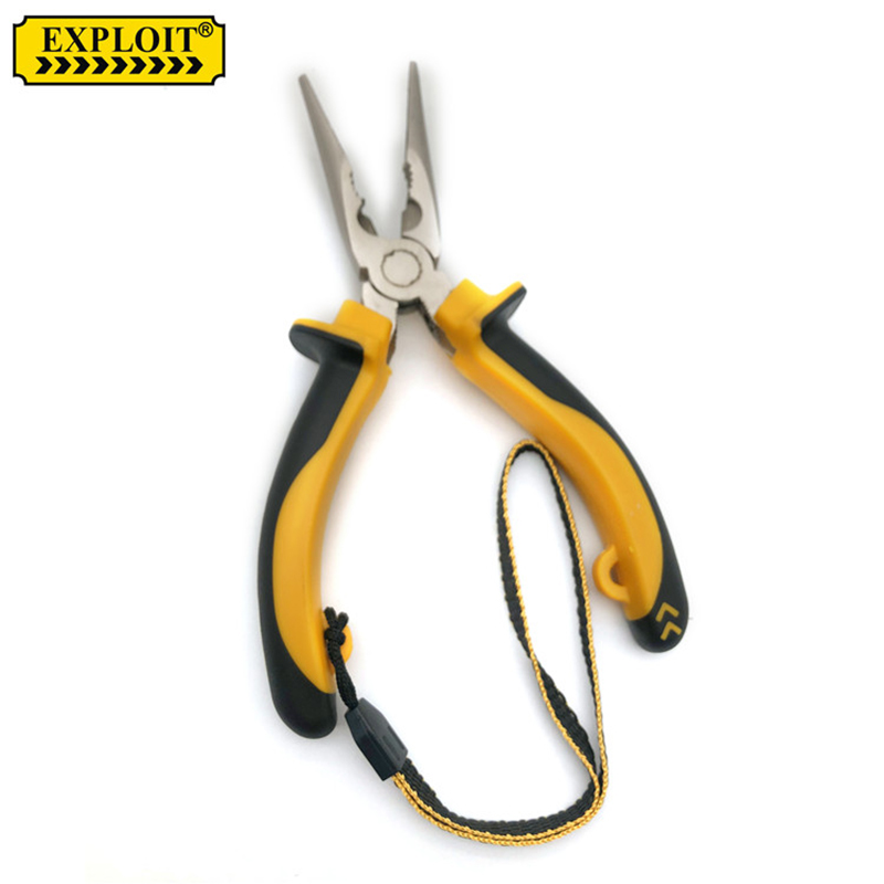EXPLOIT  6寸尖嘴钳 工业级尖嘴钳 带防脱手绳  cr-v   10002