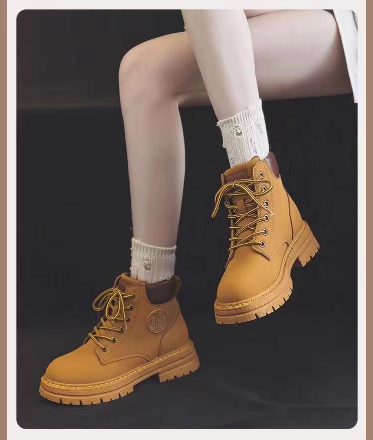 The new women's shoes 93192 from Renben are versatile and slimming Dr. Martens boots Application Scenario