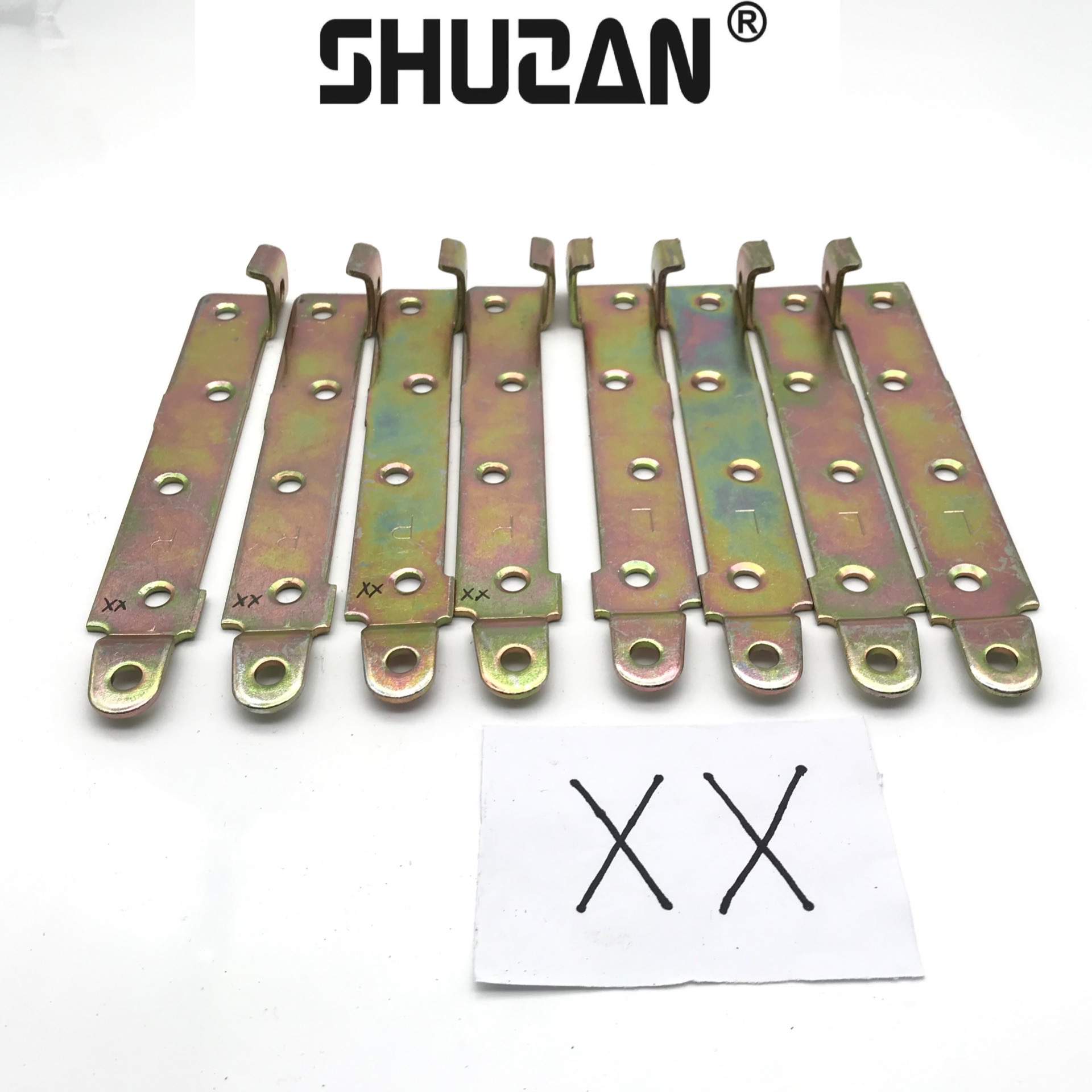 Shuzan heavy-duty bed hanging connection parts, bed hinges, bed pin fasteners, solid wood bed screws, hanging fasteners, hardware accessories, thickened bed hinges, firm connection Specification image