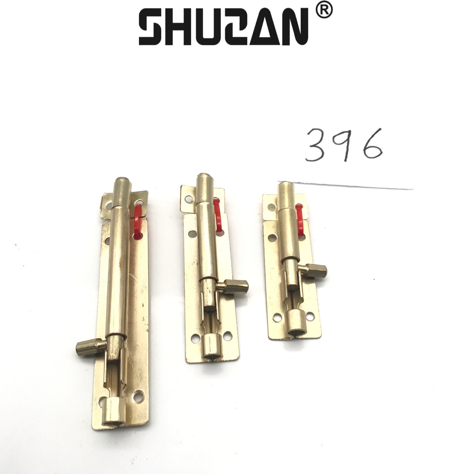 Shuzan thickened pin lock, copper wooden door, exposed pin, mother-and-child door floor plug, dust-proof cylinder, aluminum pin, antique solid door latch, anti-theft chain lock
