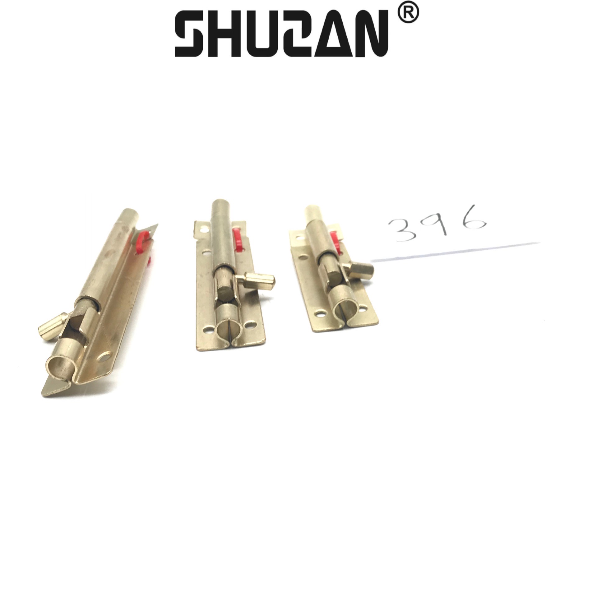 Shuzan thickened pin lock, copper wooden door, exposed pin, mother-and-child door floor plug, dust-proof cylinder, aluminum pin, antique solid door latch, anti-theft chain lock details Picture