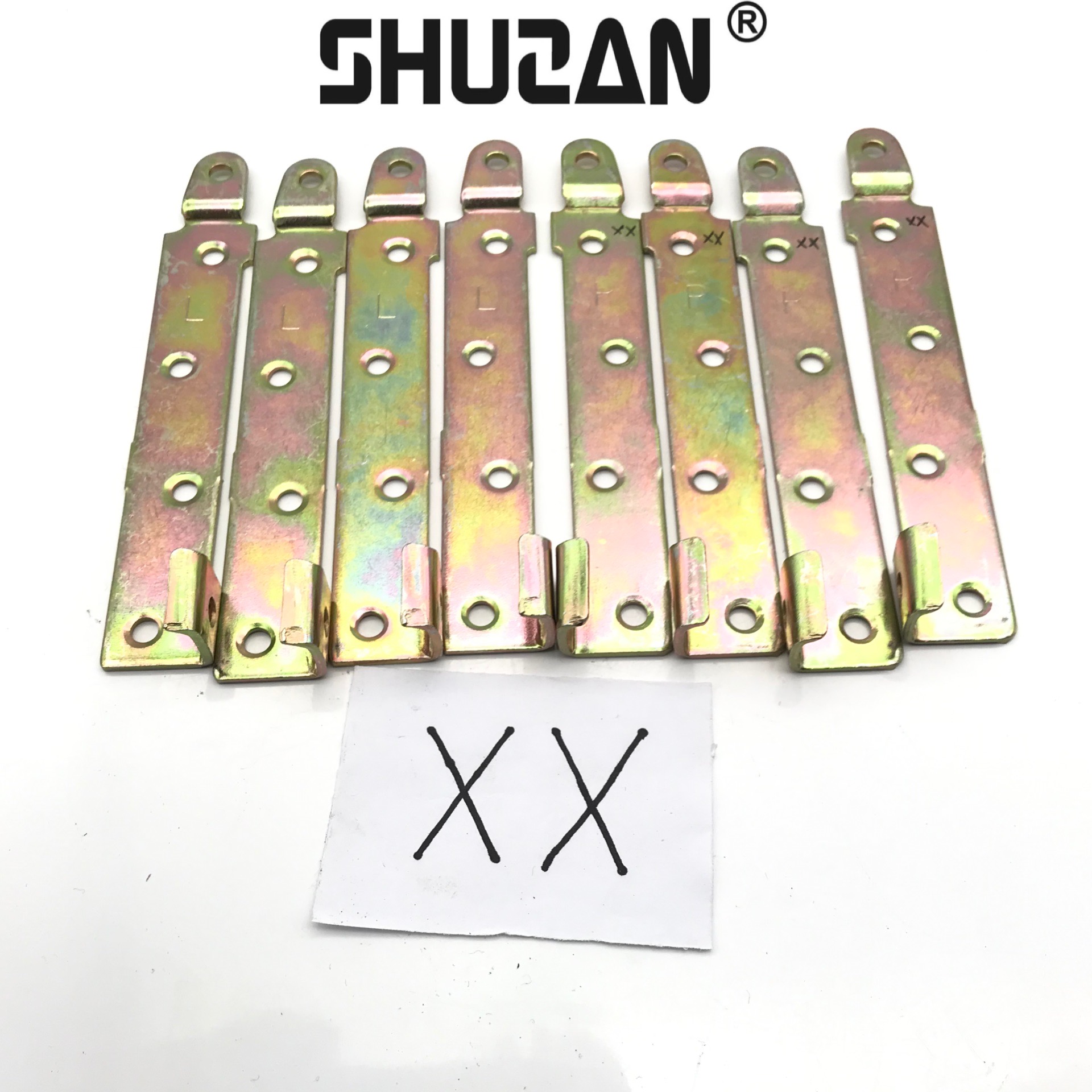 Shuzan heavy-duty bed hanging connection parts, bed hinges, bed pin fasteners, solid wood bed screws, hanging fasteners, hardware accessories, thickened bed hinges, firm connection details Picture