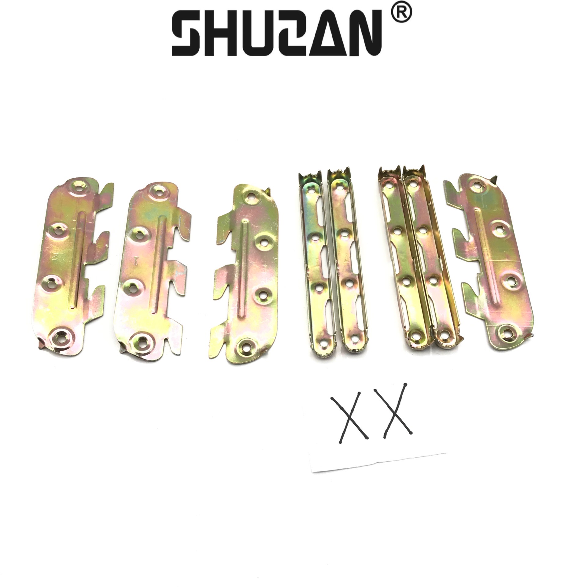 Shuzan Durable heavy-duty bed hanging connection parts, bed hinges, bed pin fasteners, solid wood bed reinforcement screws, hanging fasteners, hardware accessories, bed buckles